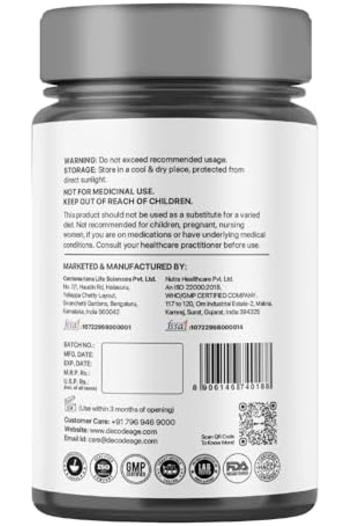decode age-NMN Pro UTHEVER 500 World’s Most Trusted | Ultra-Pure | Slow Down Ageing | Cellular Rep 4