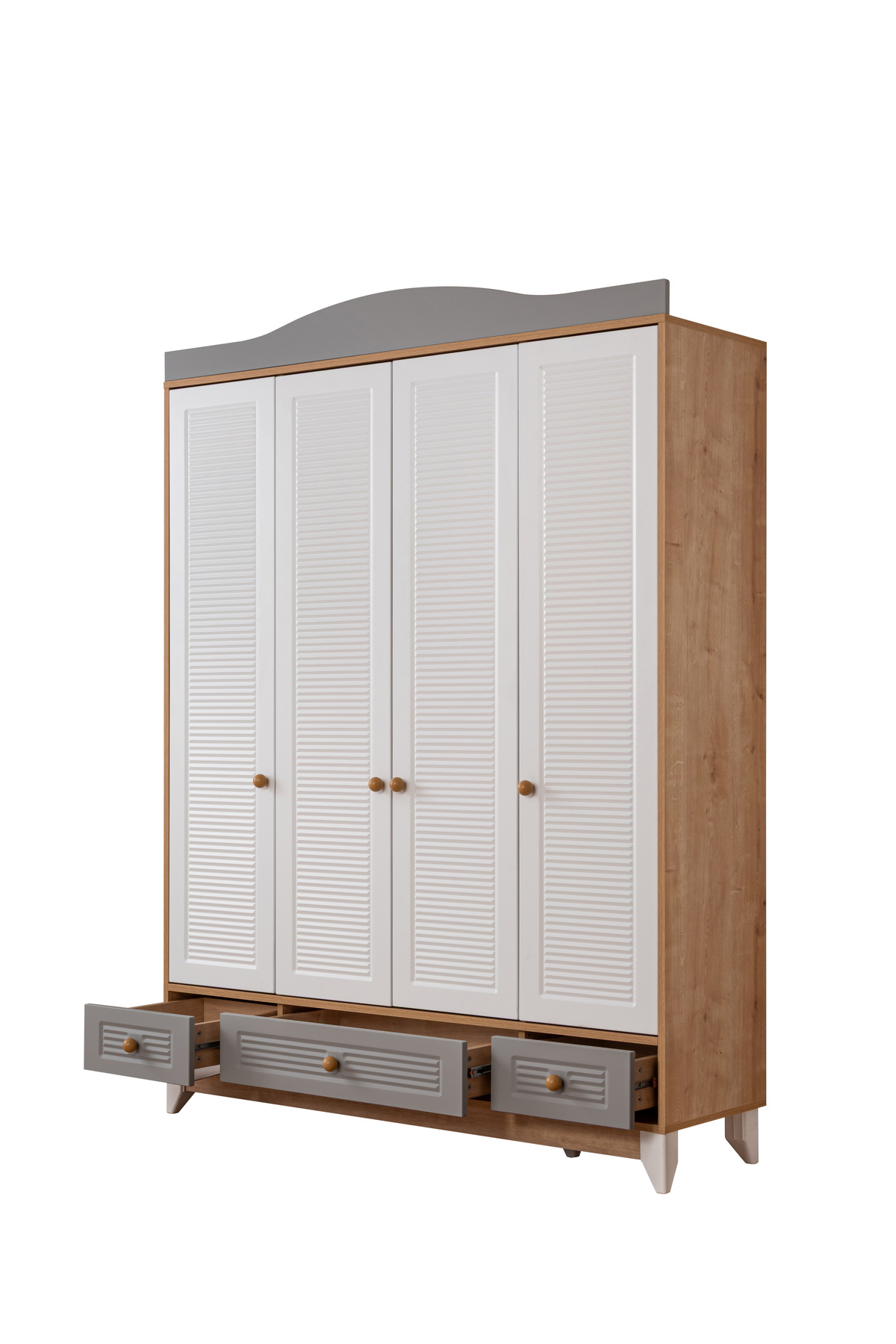 miracool Palermo 4 Kapılı Dolap / Gardrop / 4 Kapaklı Gardrop fotoğrafı 2 (önizleme)