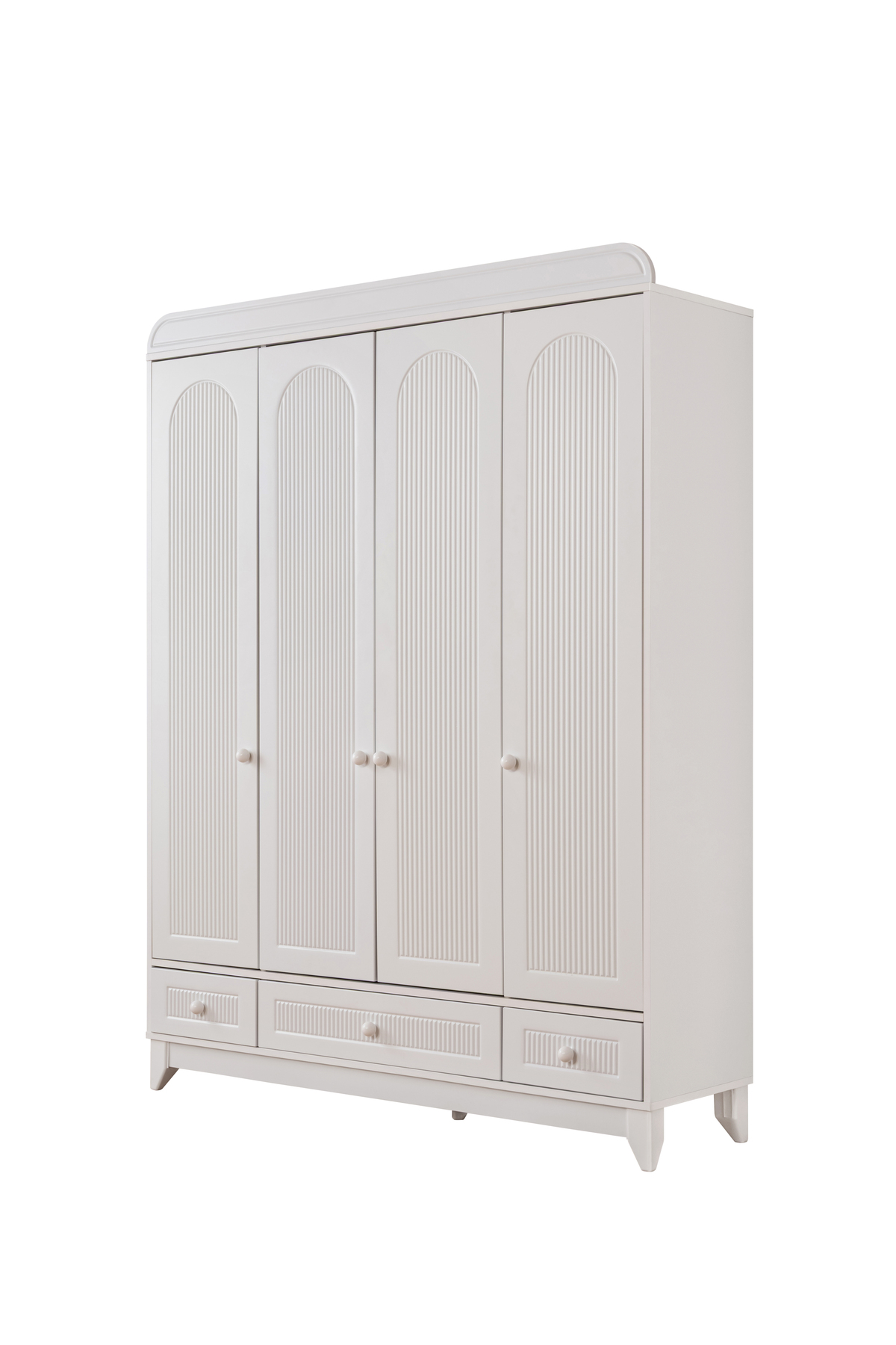 miracool Mira Beyaz 4 Kapılı Dolap / Gardrop / 4 Kapaklı Gardrop fotoğrafı 3 (önizleme)