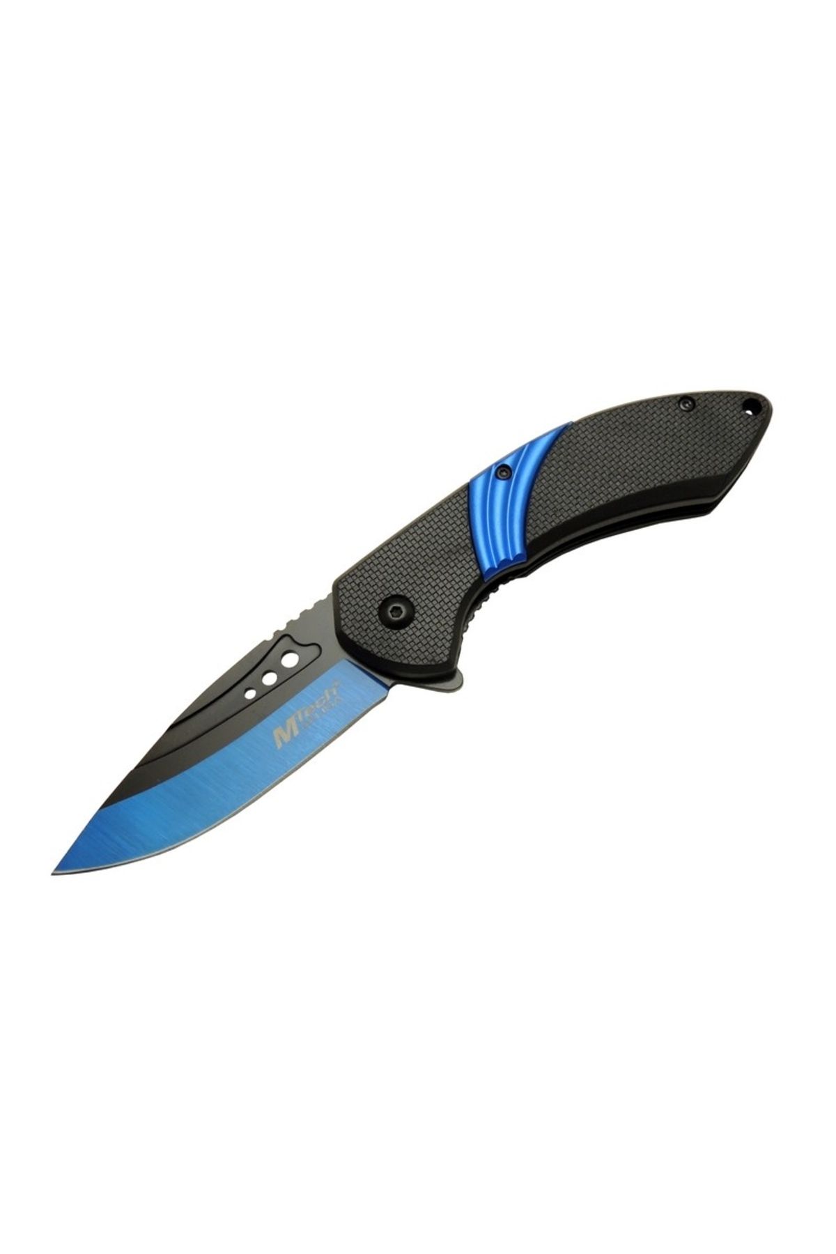 karadağsb 4213 Mavi Kamp Çakı 20Cm- Yarı Otomatik, Oluklu