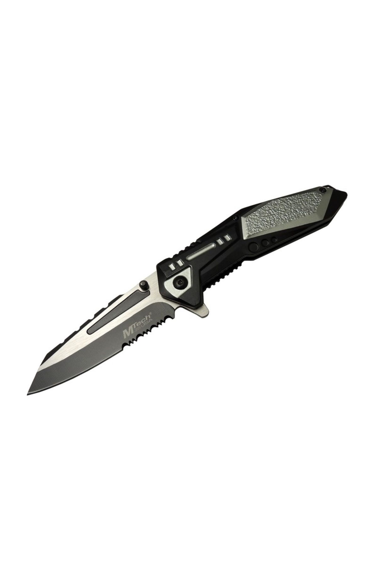 karadağsb 4172 Gri Kamp Çakı 21Cm - Yarı Otomatik, Testere Detaylı