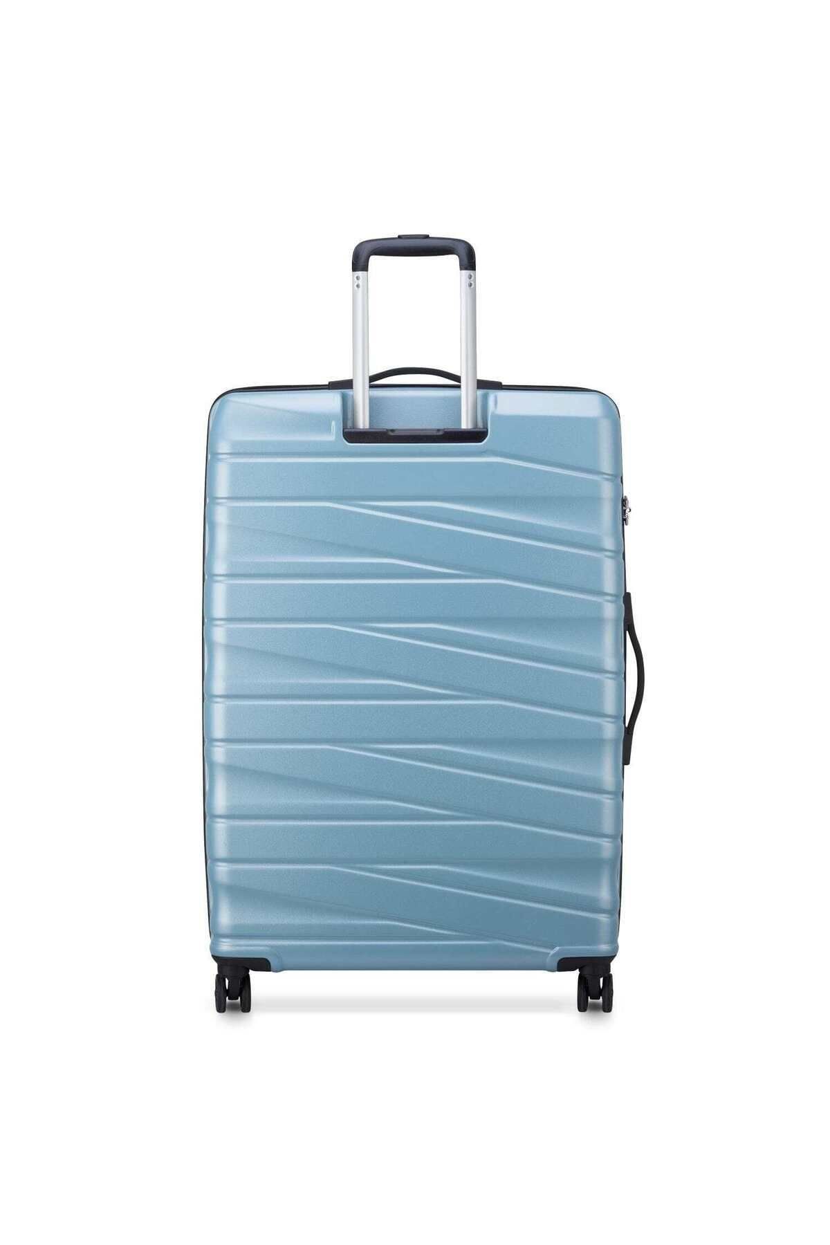Delsey-Tiphanie 82cm Hardcase Expandable 4 Double Wheel Check-in Lugggae Trolley Aqua 4