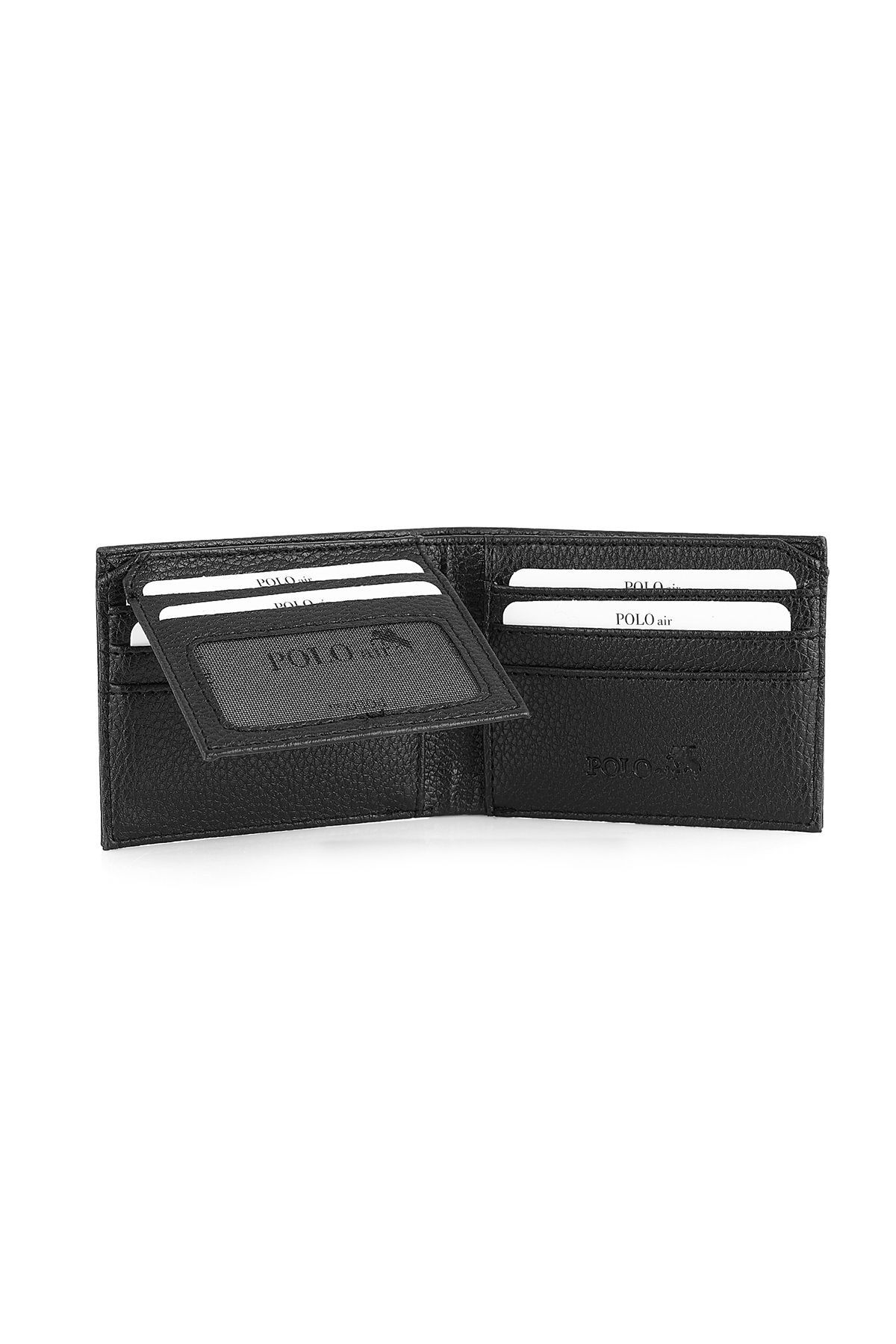 کیف پول مردانه مجموعه جهیزیه داماد 2 پریمیوم کلاسیک در جعبه کراوات: کمربند و polo air