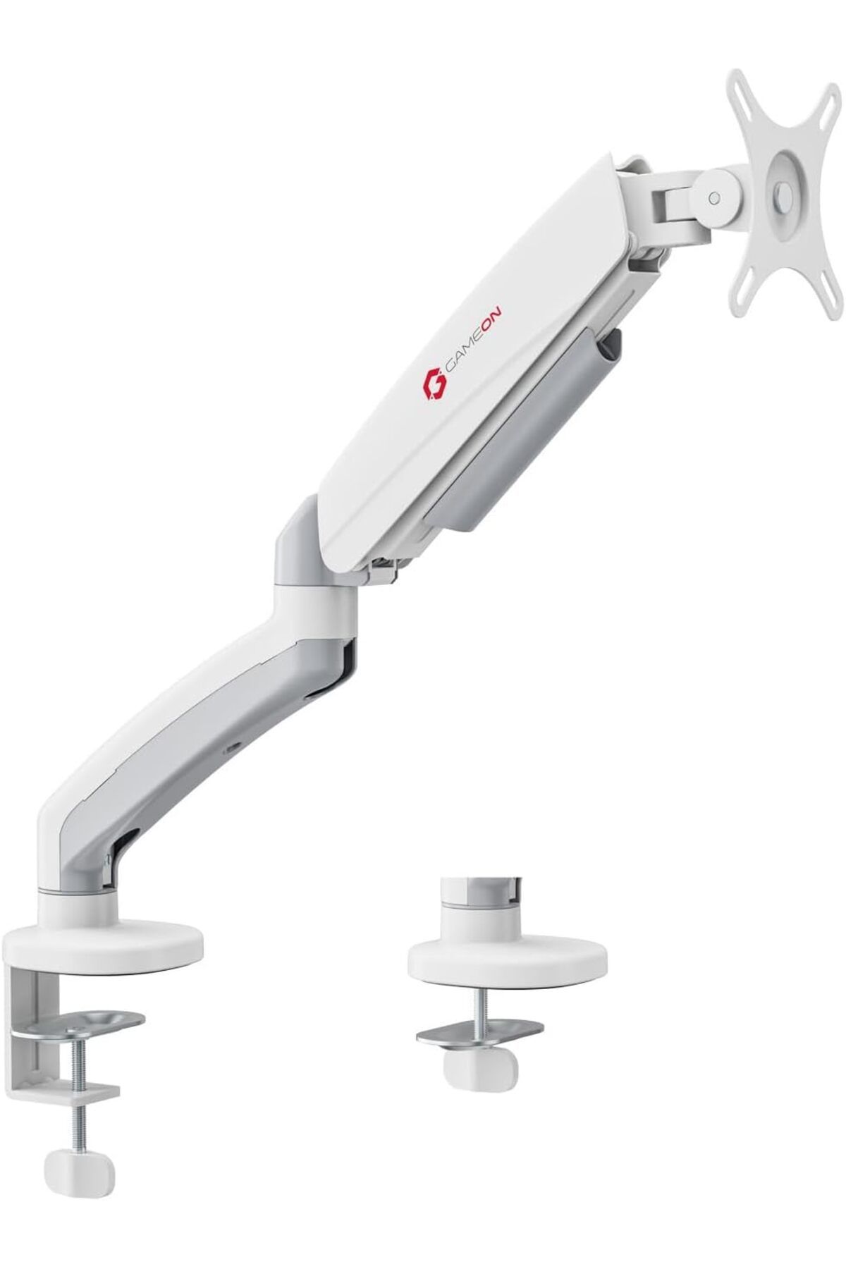 GAMEON-GO-5400 Mechanical Spring, Single Monitor Arm For Gaming And Office Use, Supports 17" - 32”, White 1