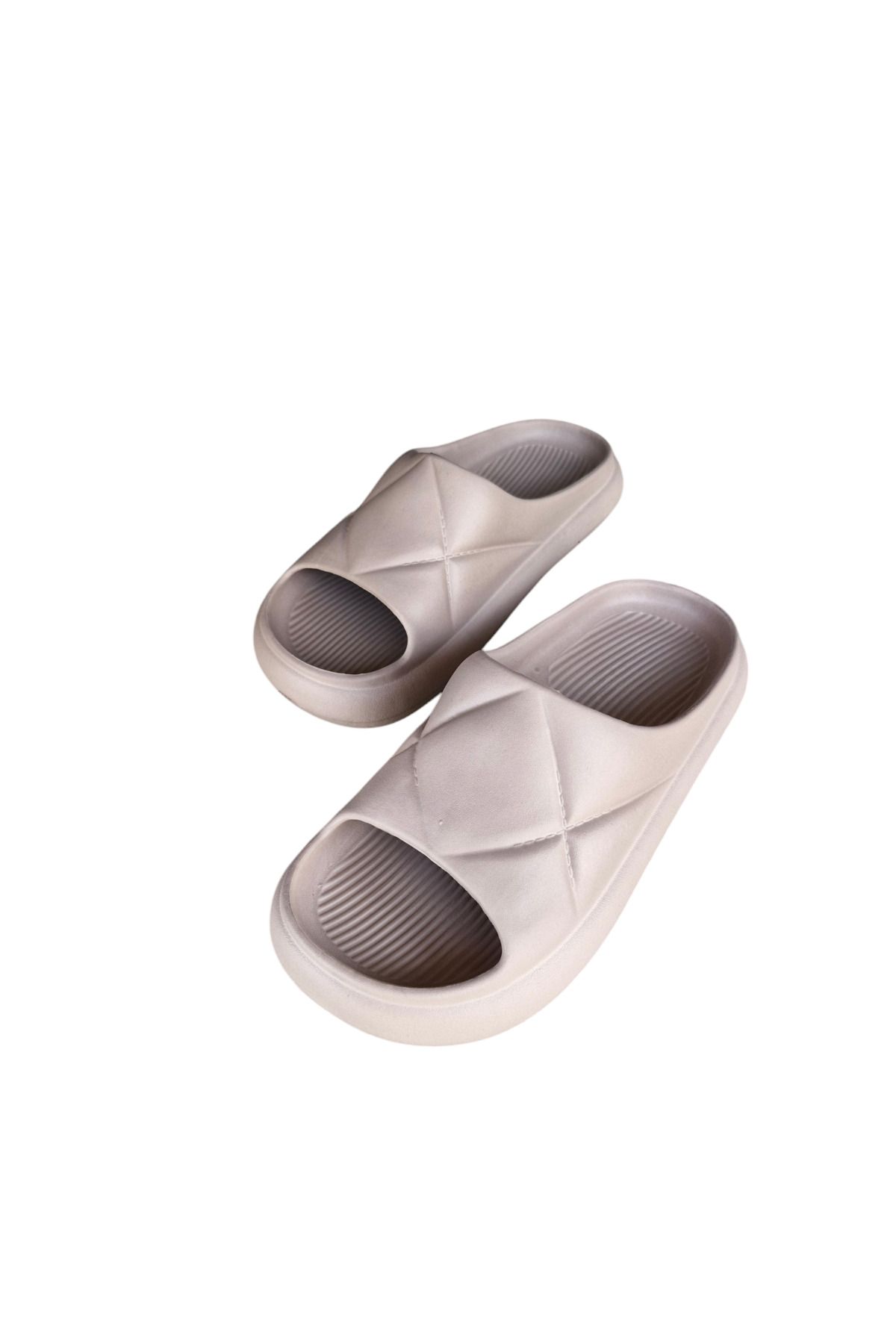 AkınalBella-Women's Light Sole Yezy Slide Patterned Beach Pool Daily Slippers 4