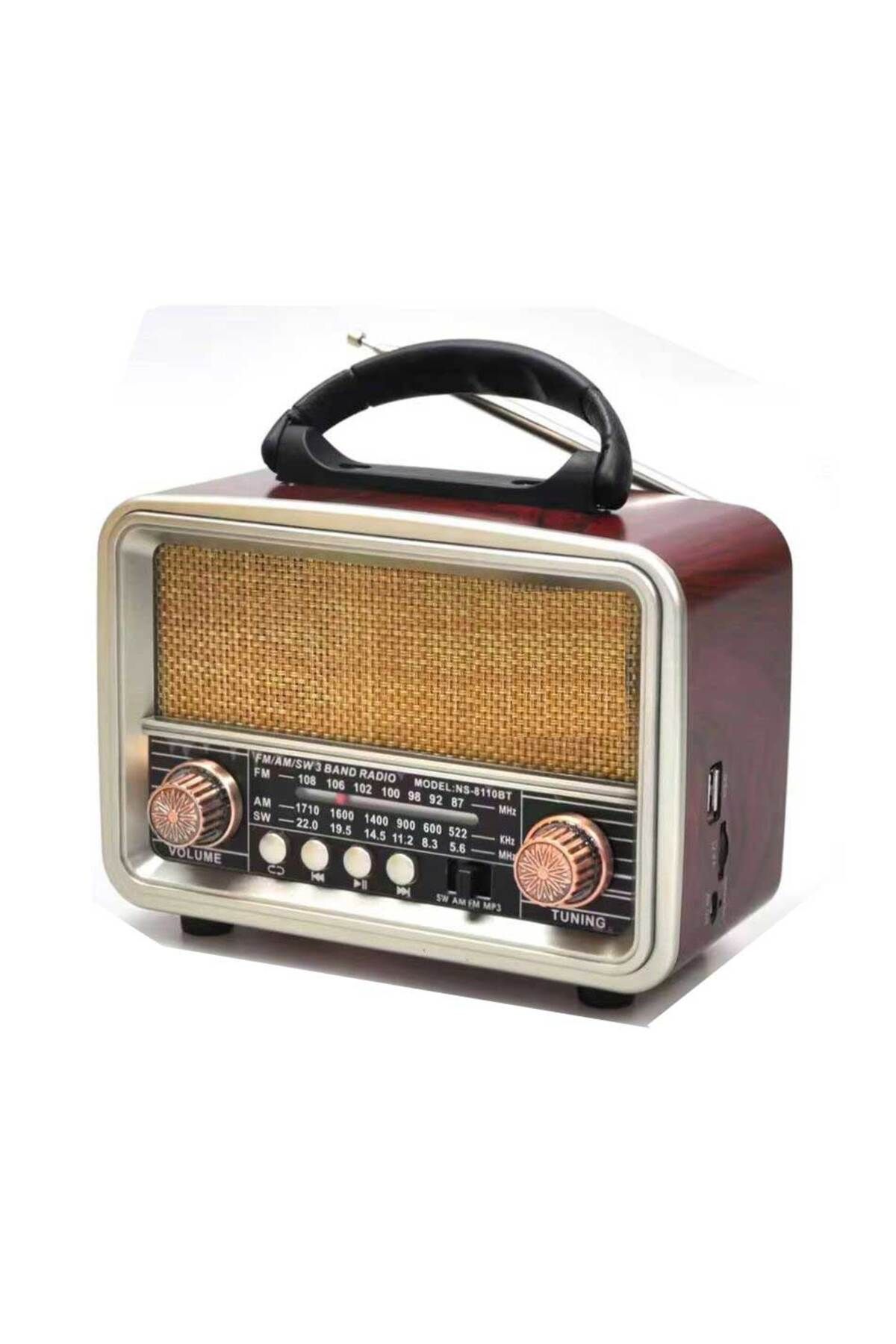 karadağsb Nostaljik Görünümlü Usb Sd Aux Bluetooth Destekli Şarjlı Radyo Rt-860