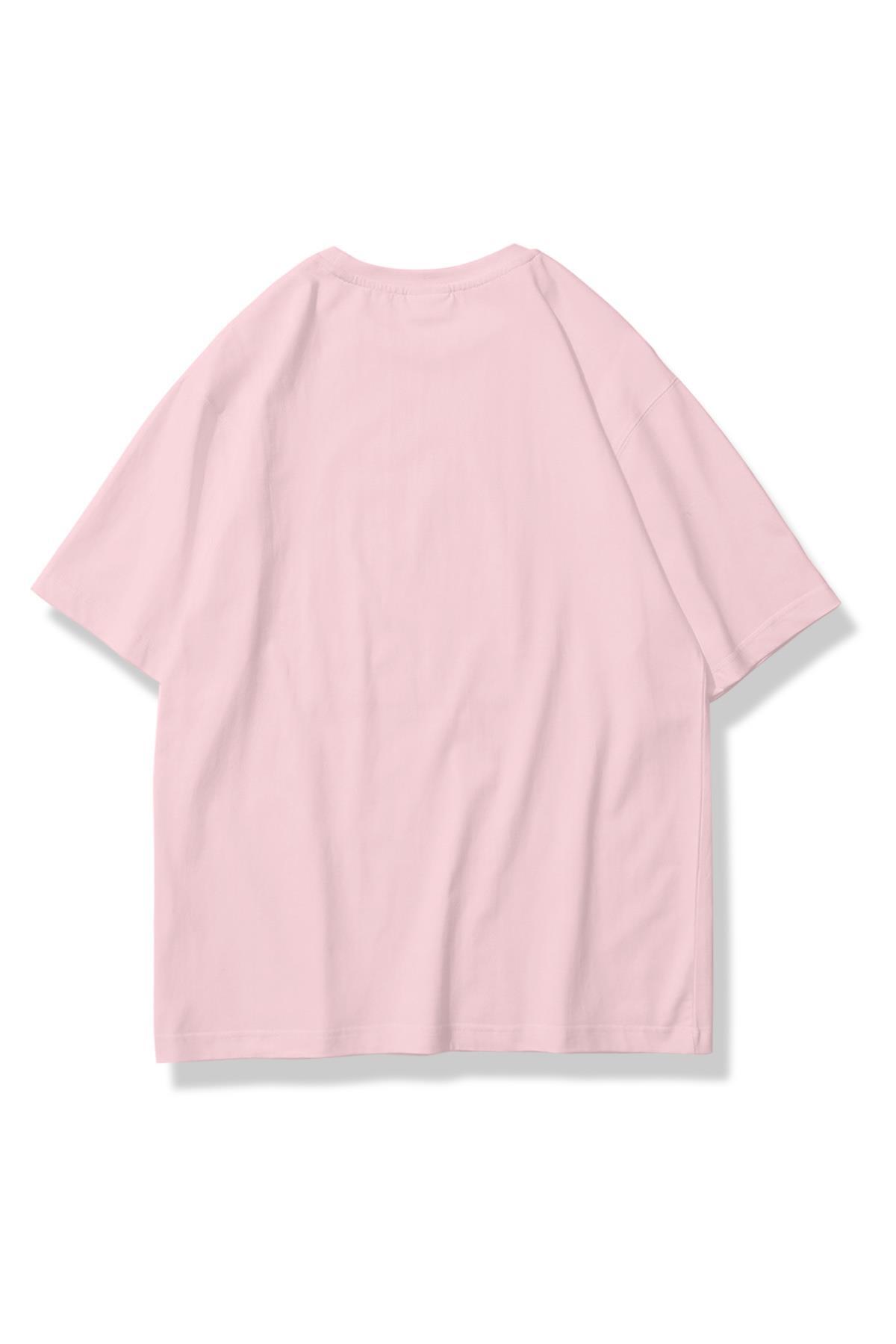 Co Trendiz Unisex Guavas Tshirt Pembe görsel 2