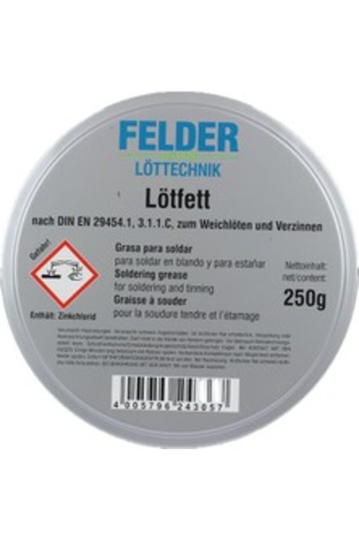 TYYLİ Felder Lötfett Lehim Pastası 250 Gr