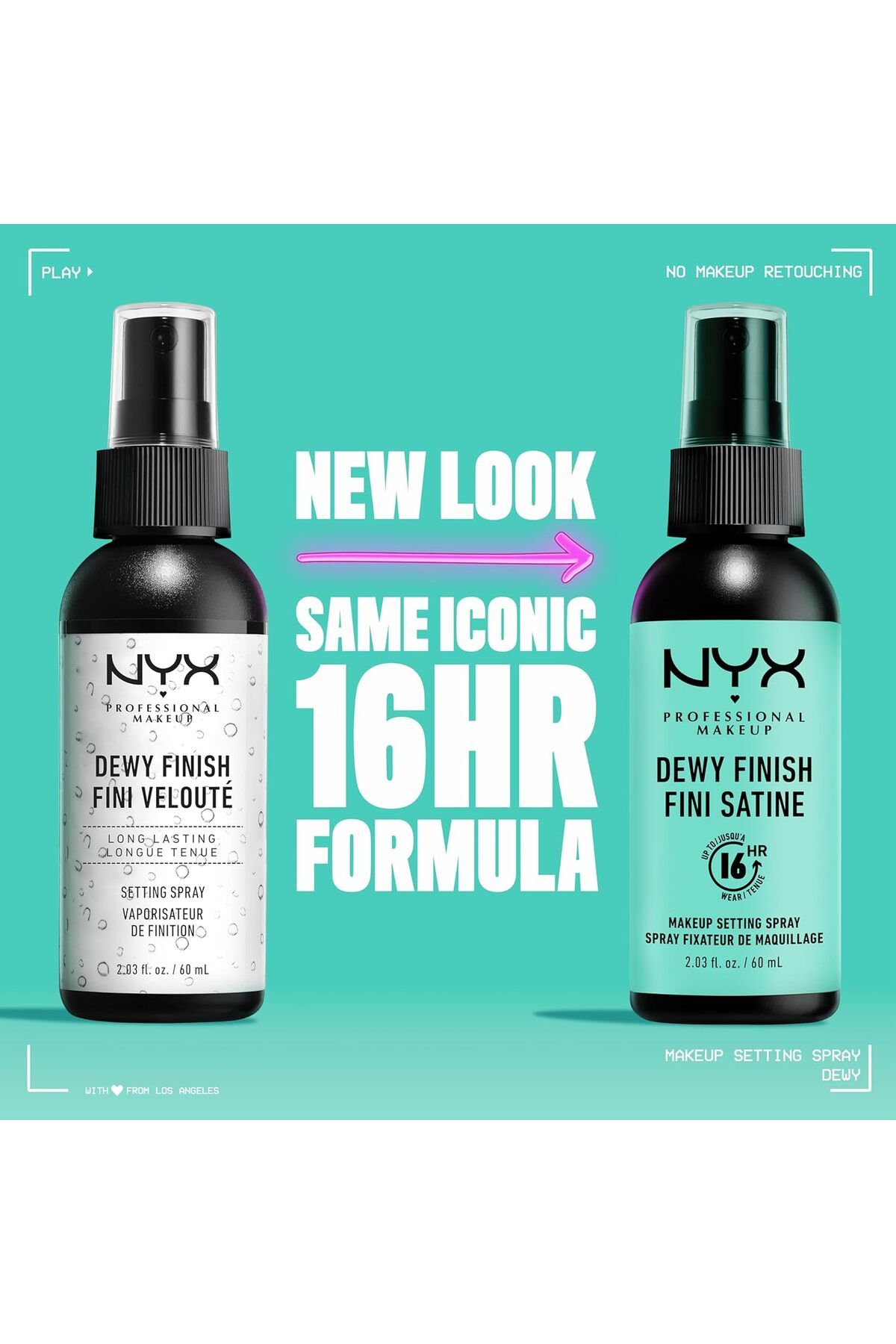 NYX Professional Makeup-NYX Dewy Makeup Setting Spray - 60 ml 2