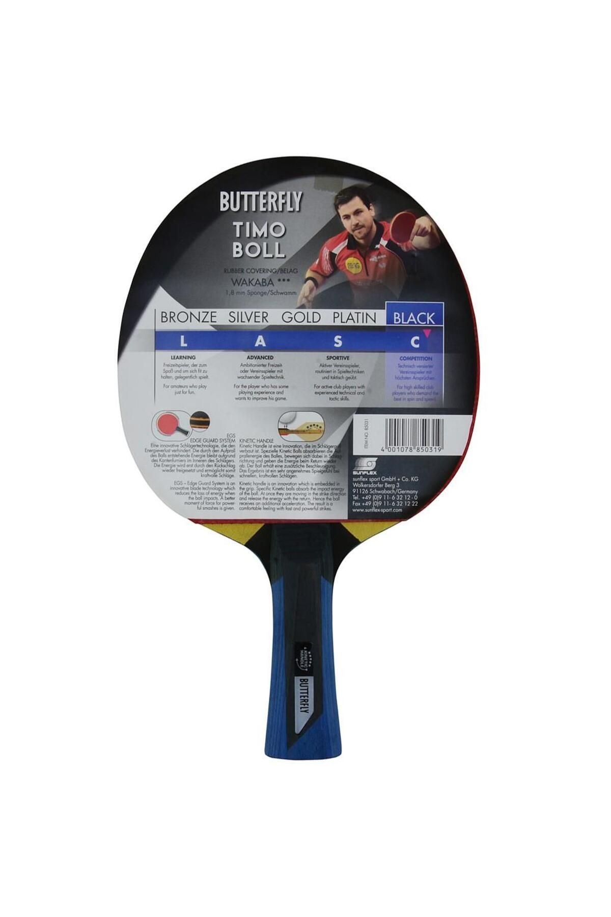 BUTTERFLY-Timo Boll Black Table Tennis Racket 2