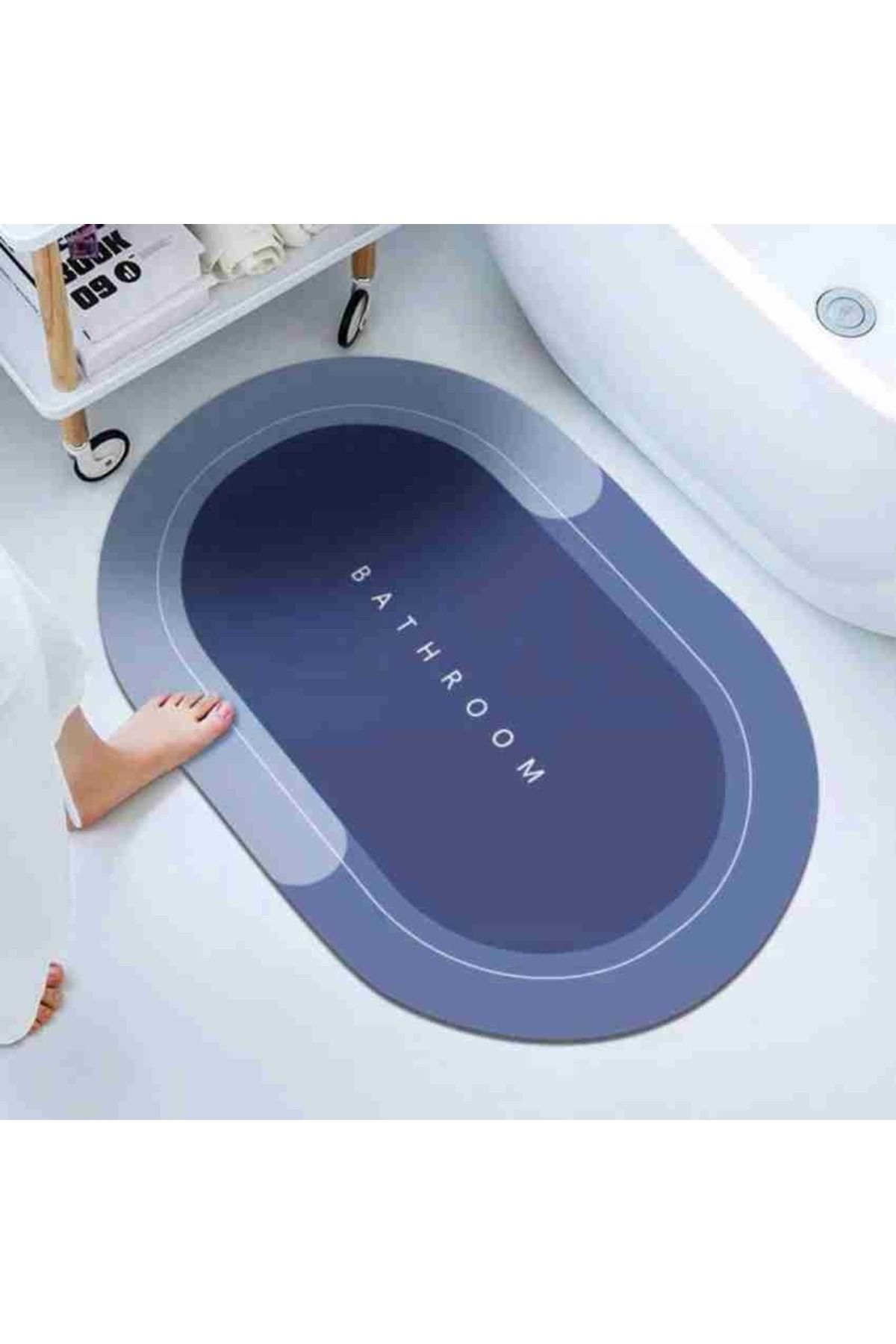 Pİ GLOBAL Süper Su Emici Kaymaz Tabanlı Banyo Paspası 40 x 60 Cm