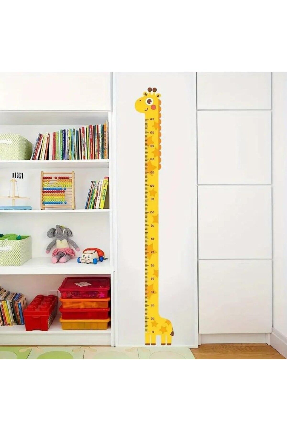 karadağsb Sevimli Sarı Zürafa Boy Ölçüsü Sticker