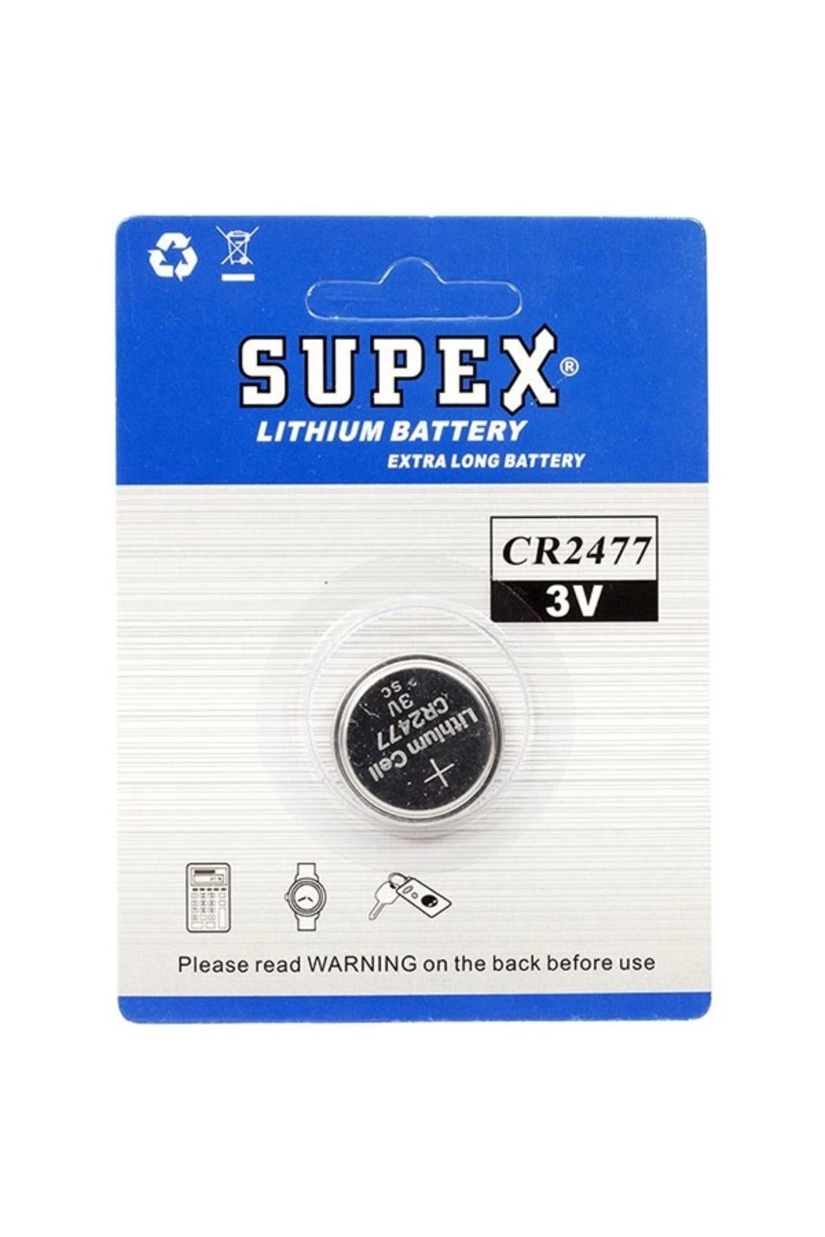 Miravm Supex Cr2477 3v Lityum Pil Tekli (4172)