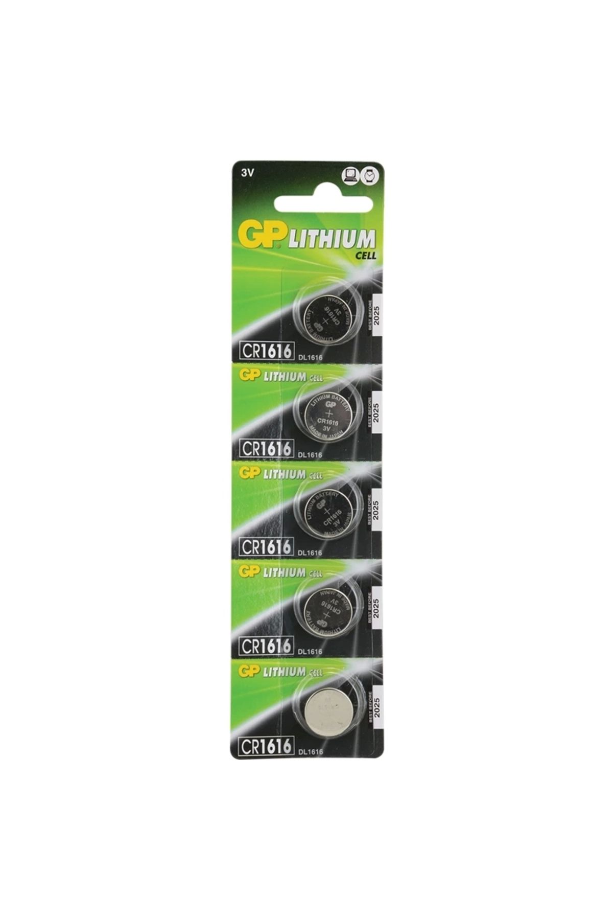 Miravm Gp Cr1616 3v Lityum Pil 5li Paket (4172)
