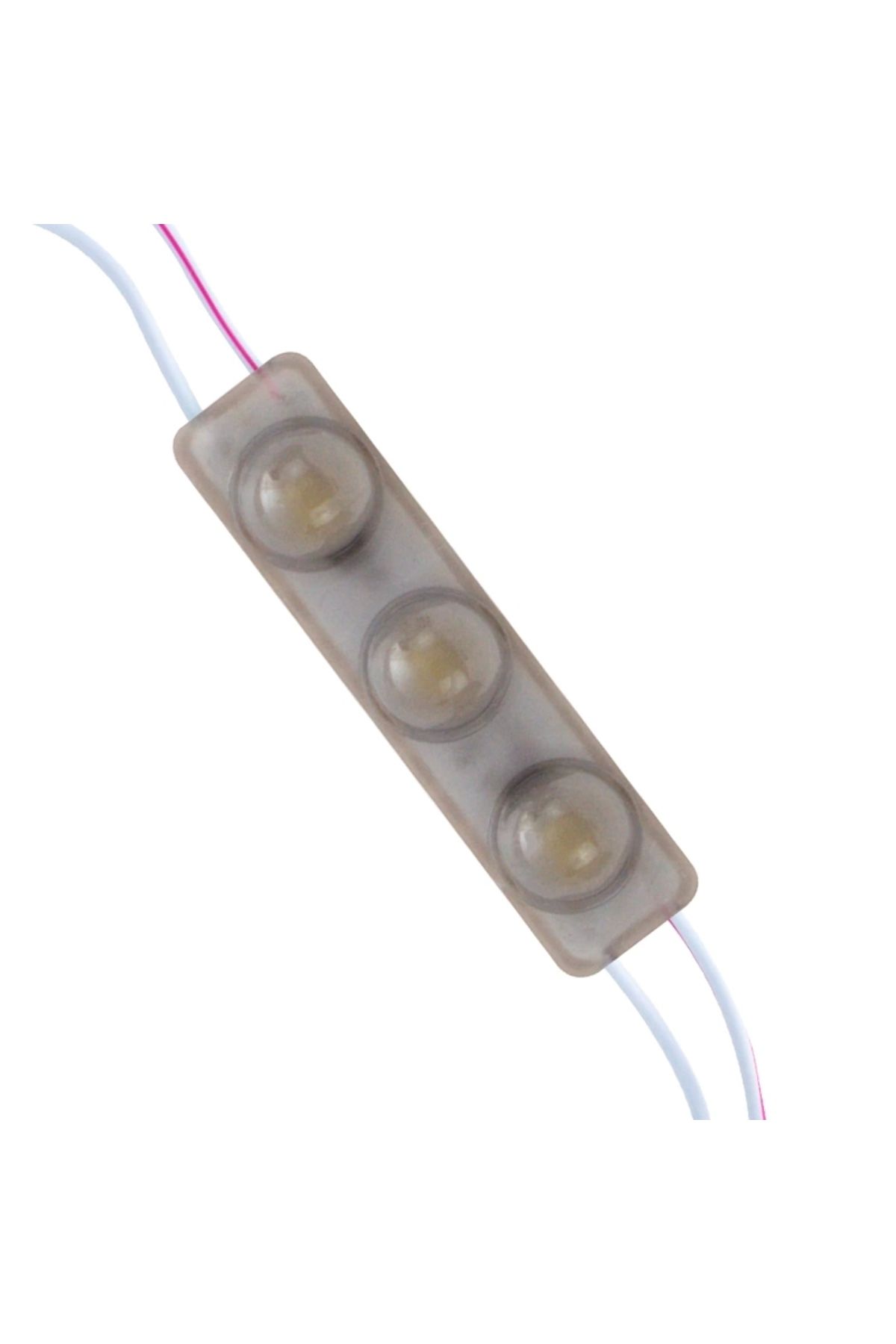 Miravm Modül Led 12v 1.5w Soğuk Beyaz Yanıp Sönen Parlak Tek Renk 2835 69 X 16 Mm Ip65 160-180lm 160 Derece