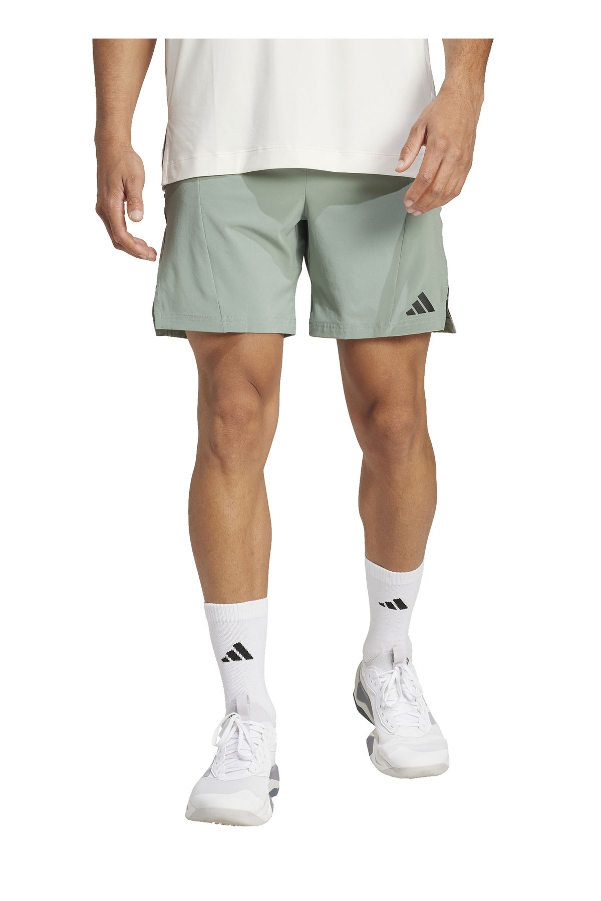 JI8138 D4T SHORT Yeşil Lastikli Bel Regular Fit Düz Erkek Şort