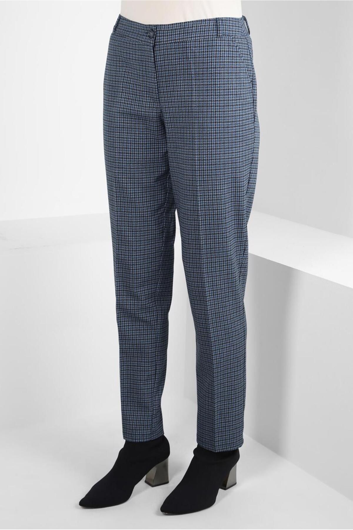 Alvina-SQUARE PATTERNED PANT 70638 2
