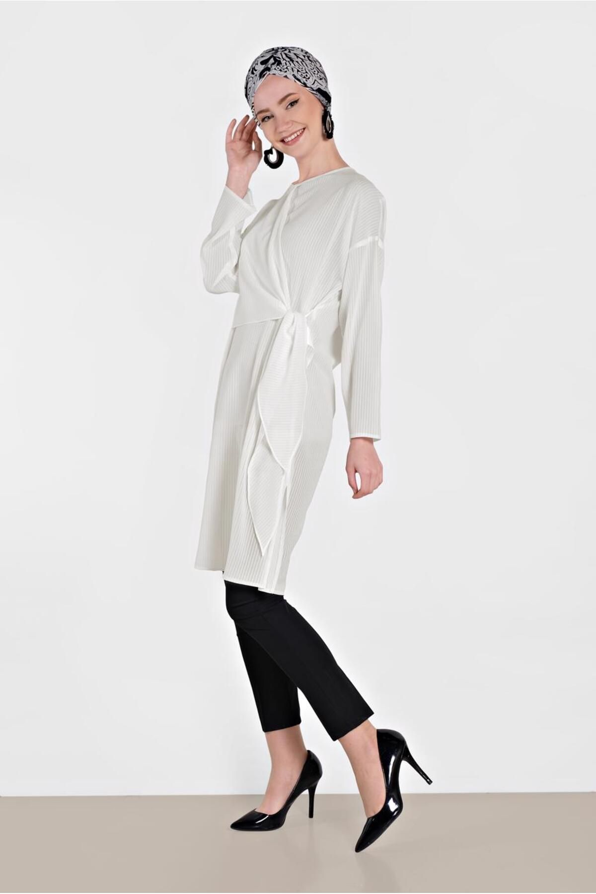 Alvina-Thin Summer Tunic with Binding Detail 4436 2