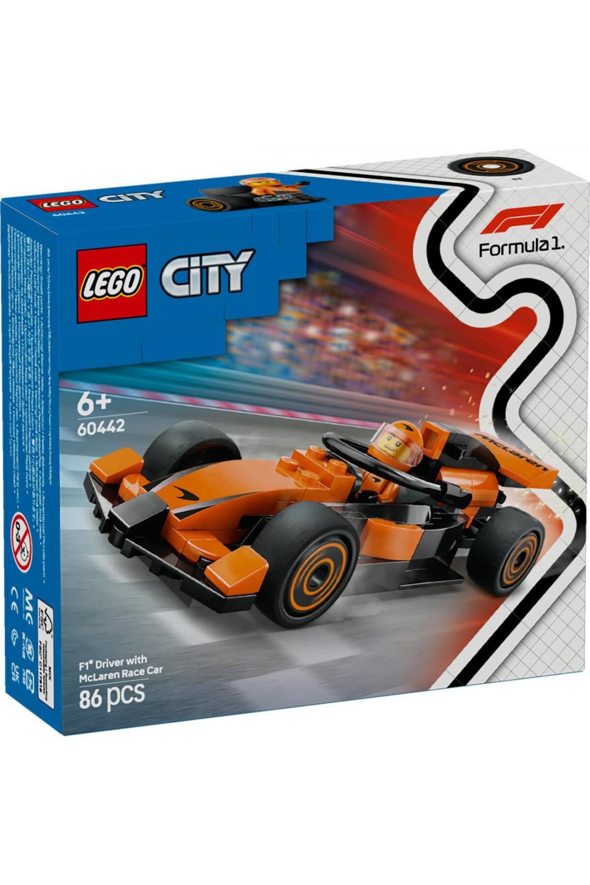 LEGO-Building sets F1 PILOT,MCLAREN RACING CAR,LEGO 60442 2