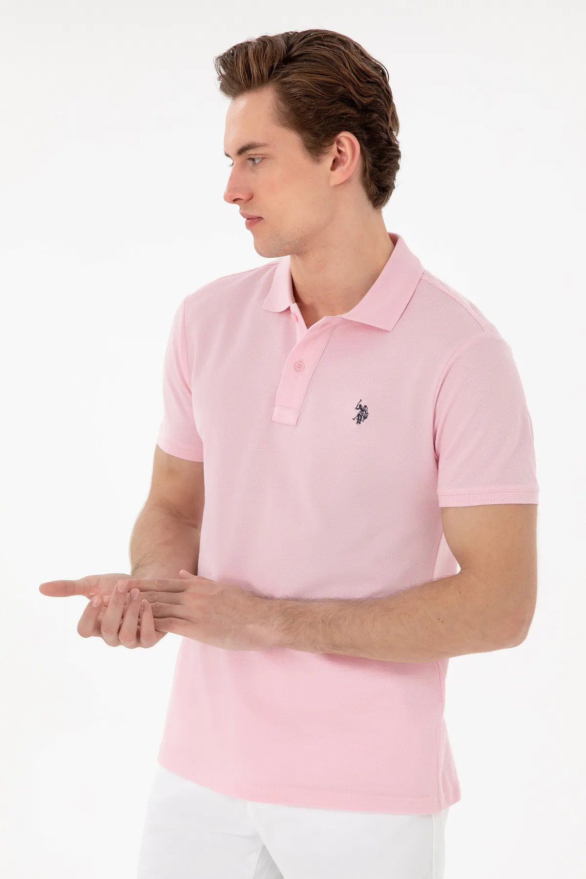 پولوشرت مردانه یقه پلو | یو اس پولو U.S. Polo Assn. E129GY105881 TR - تصویر 5