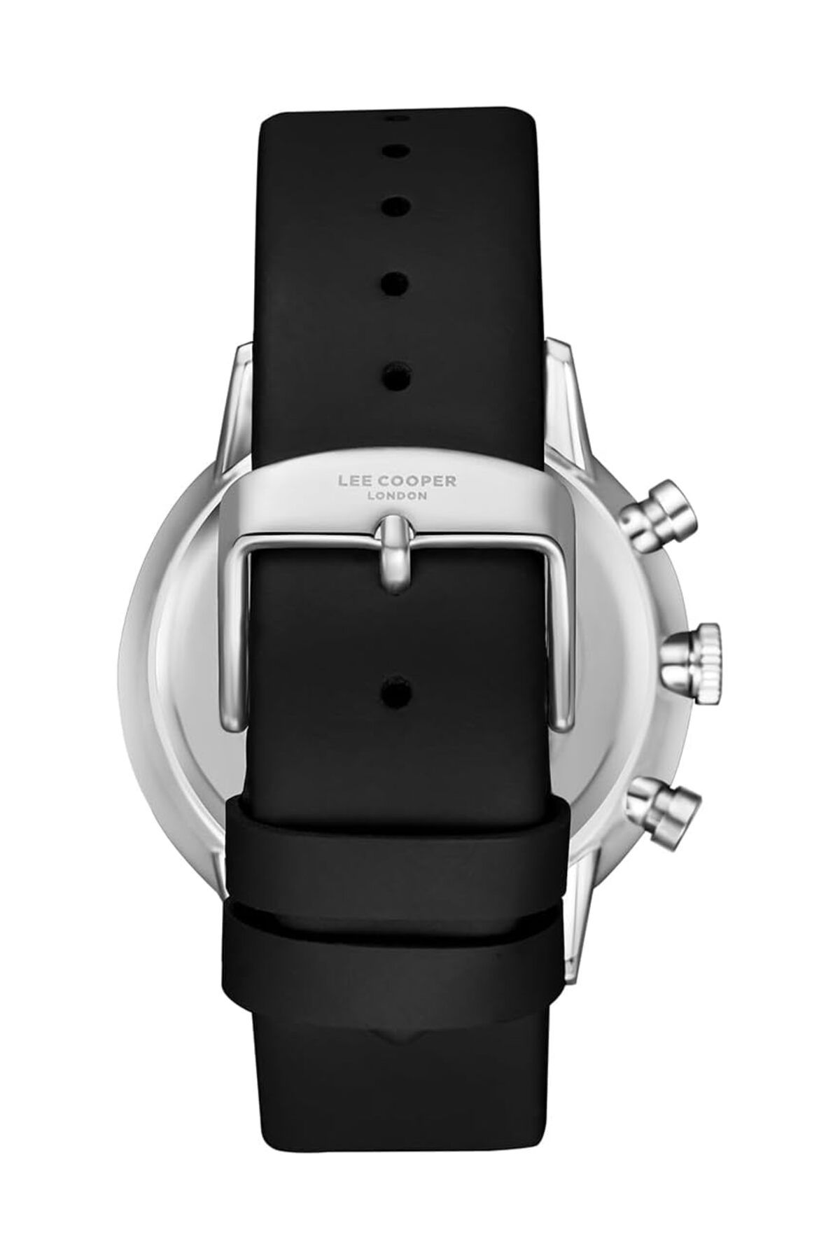 Generic-Lee Cooper Men Pe932 Movement Watch Multi Function Display And Leather Strap Lc08043 351 Black 4