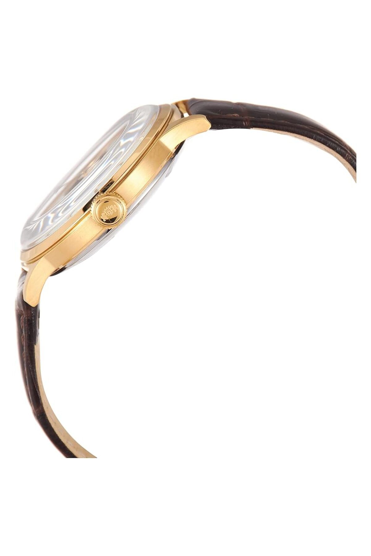 Generic-Orient Bambino Open Heart Automatic Golden Watch Ra Ag0003S00C 3