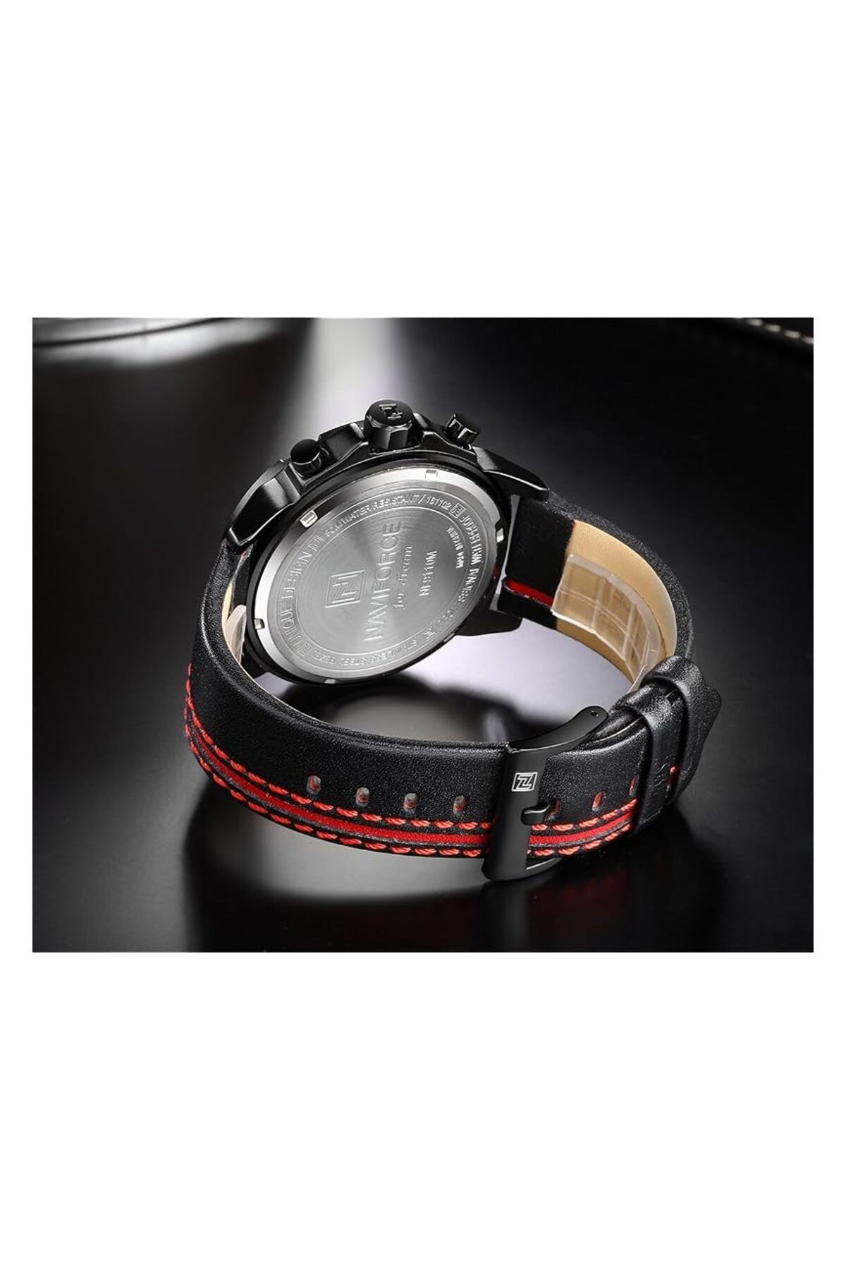 Generic-Naviforce Casual Watch For Unisex Analog Leather Nf9110 6