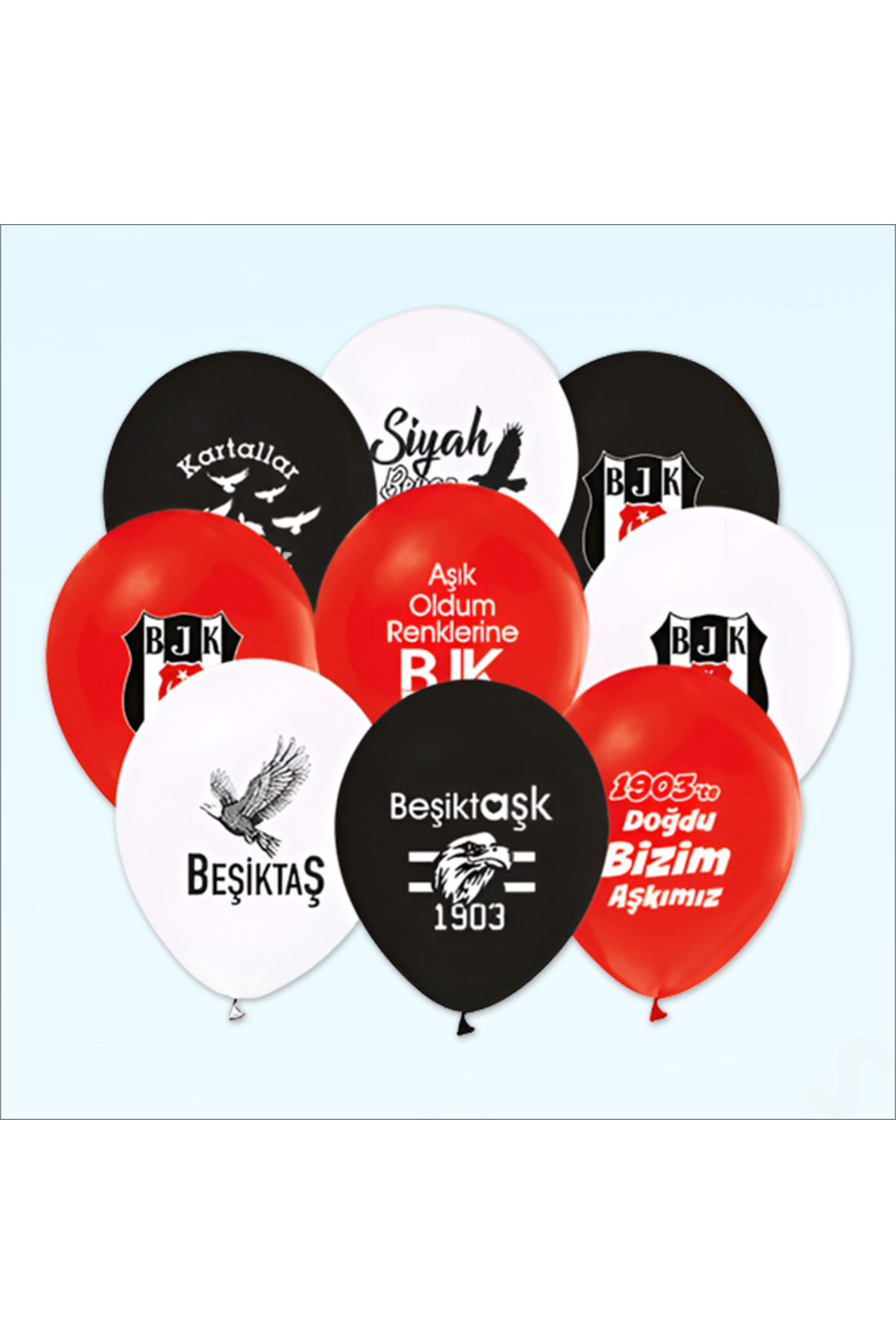 Süsle Baby Party Beşiktaş Lisanslı Balon, 30cm x 5 Adet