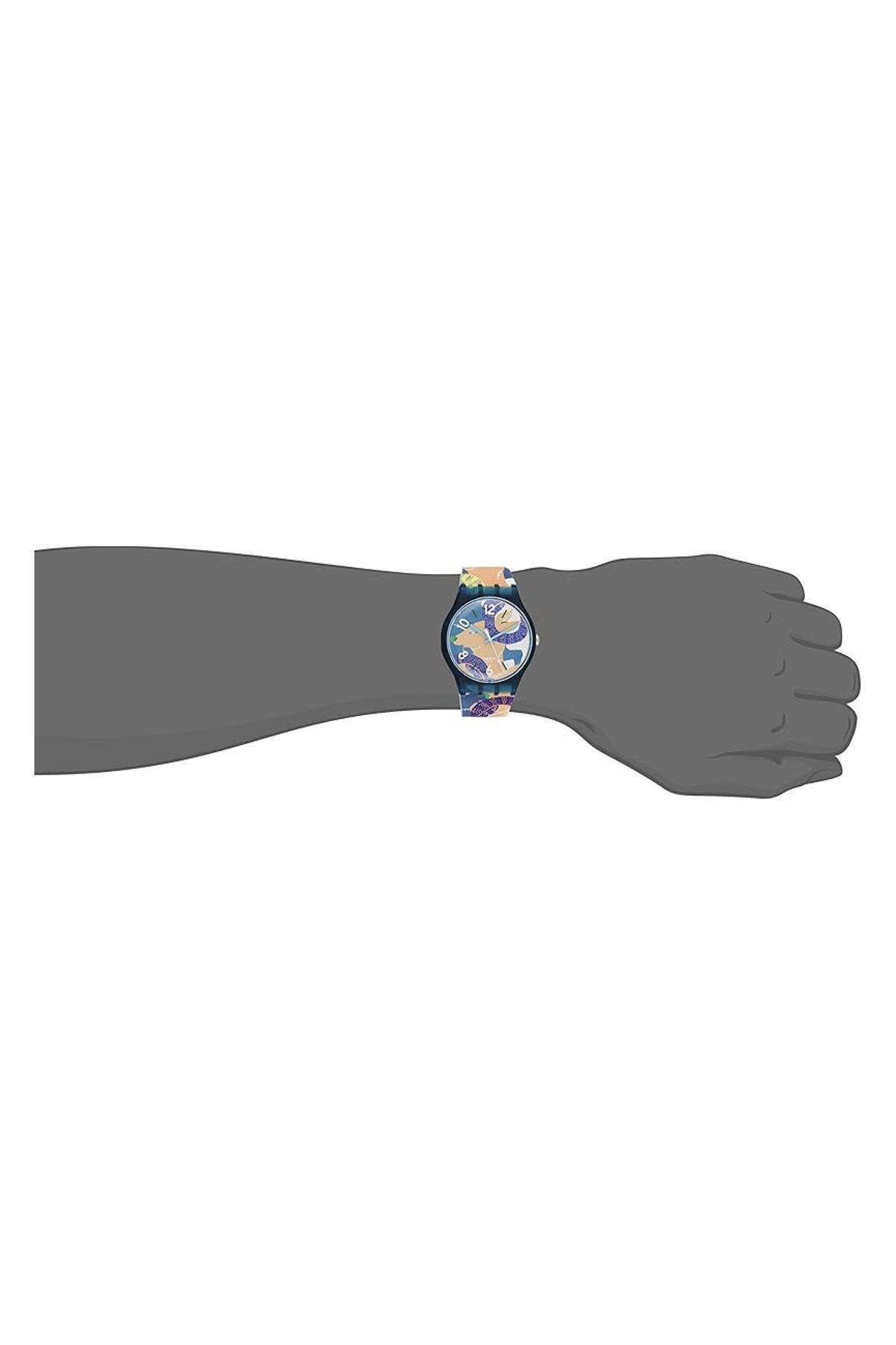Generic-Swatch Unisex Suoz189 Goat Keeper Analog Display Quartz Multi Color Watch 2