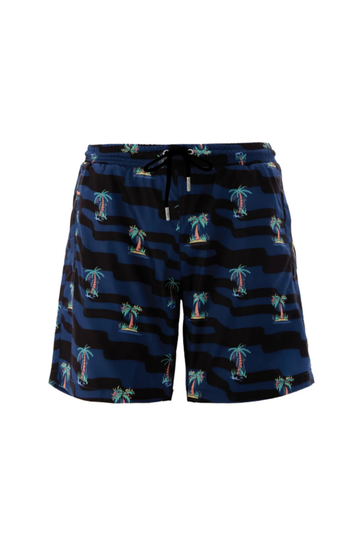 Remsa Mayo-Gemusterte Pool-Badeshorts für Herren Alna S127 Dunkelblau 2