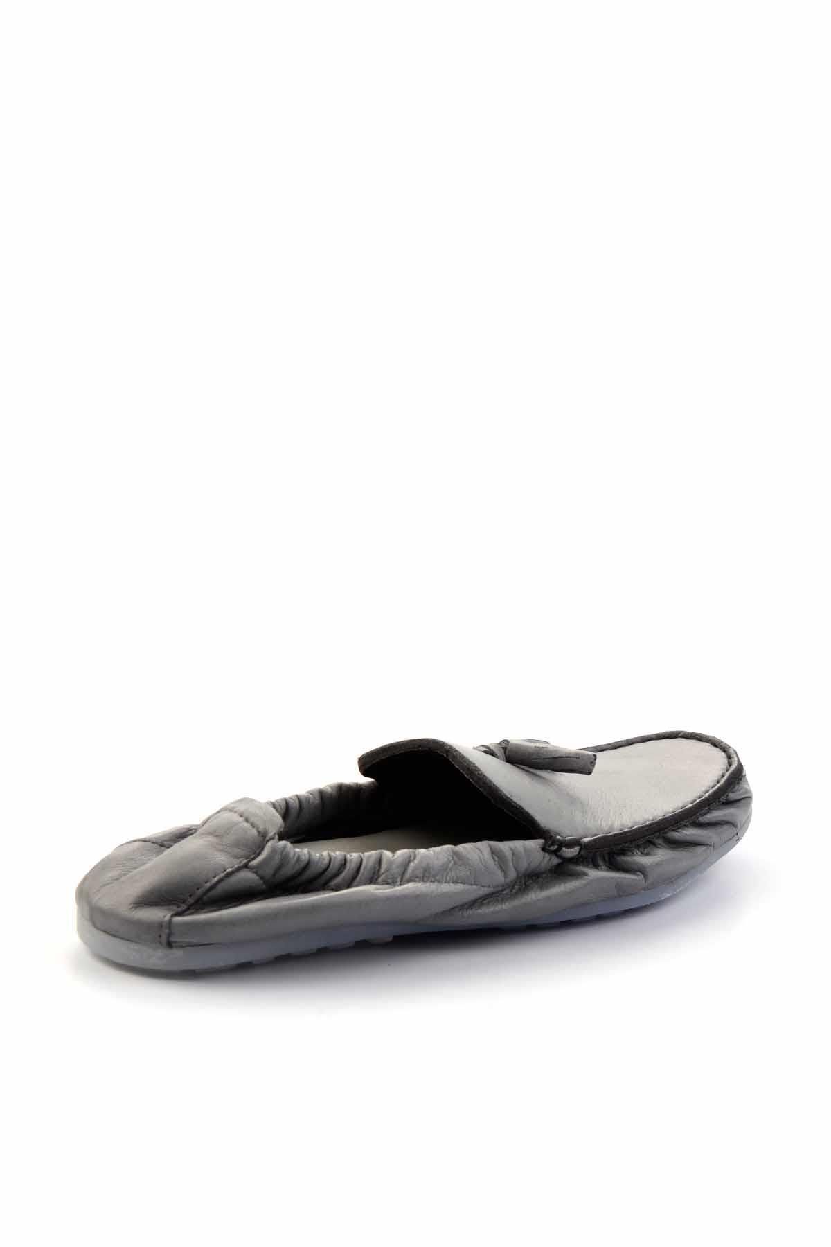 Bambi-Pantofi gri pentru bărbați din piele naturală E 01323110003 4