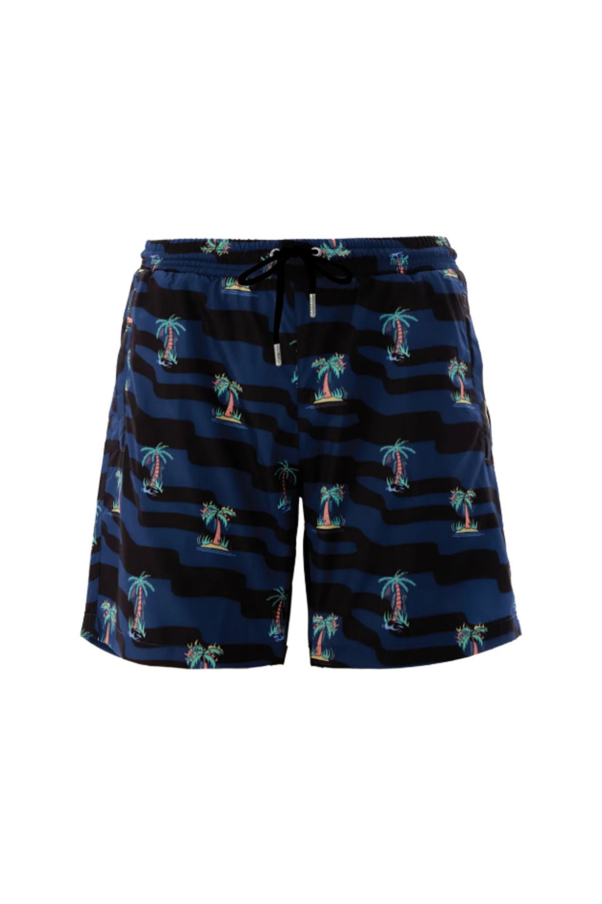 Remsa Mayo-Gemusterte Pool-Badeshorts für Herren Alna S127 Dunkelblau 3
