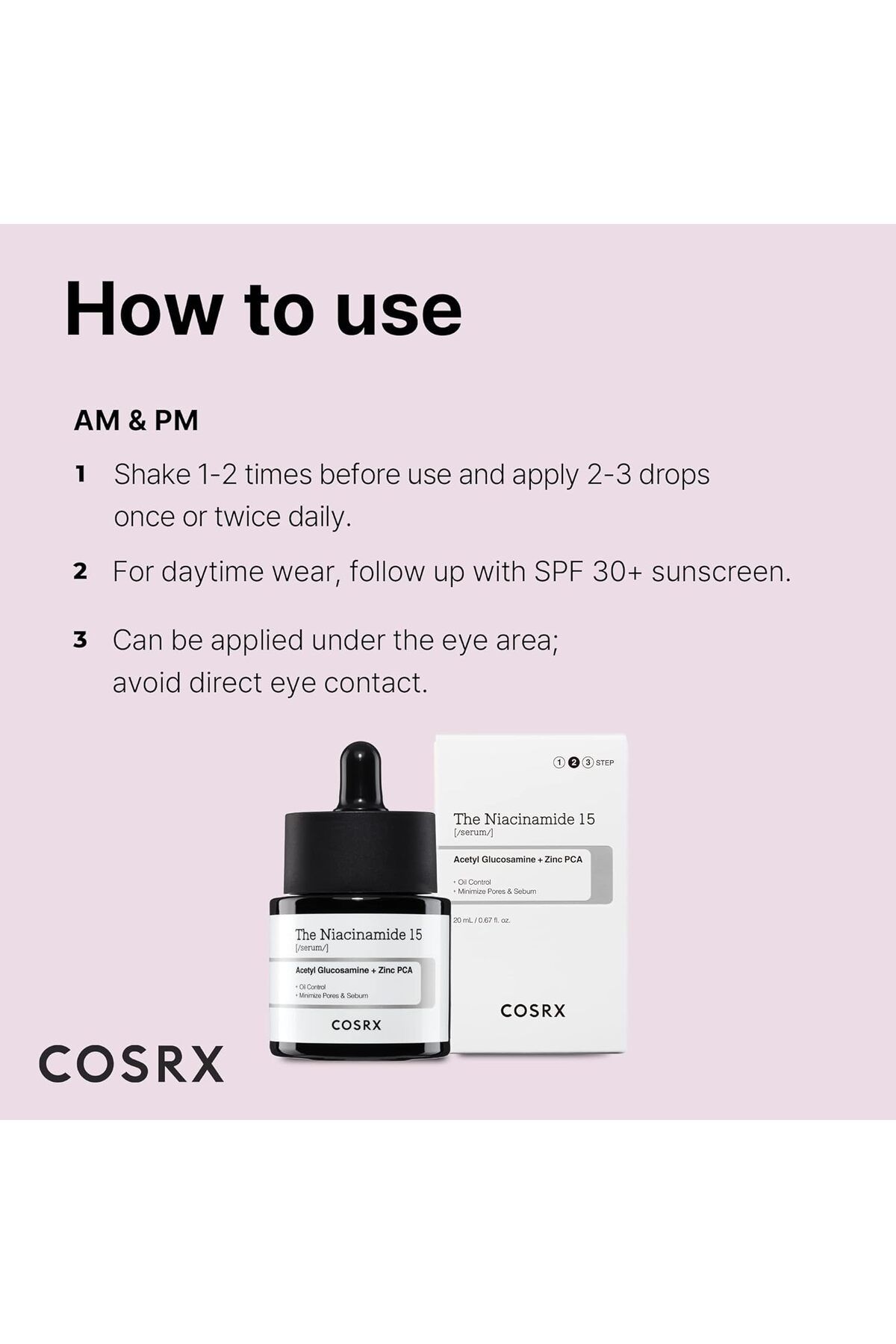 Cosrx-The Niacinamide 15 Serum 20ml – Anti-Acne Brightening Ampoule for Clear, Balanced Skin 3