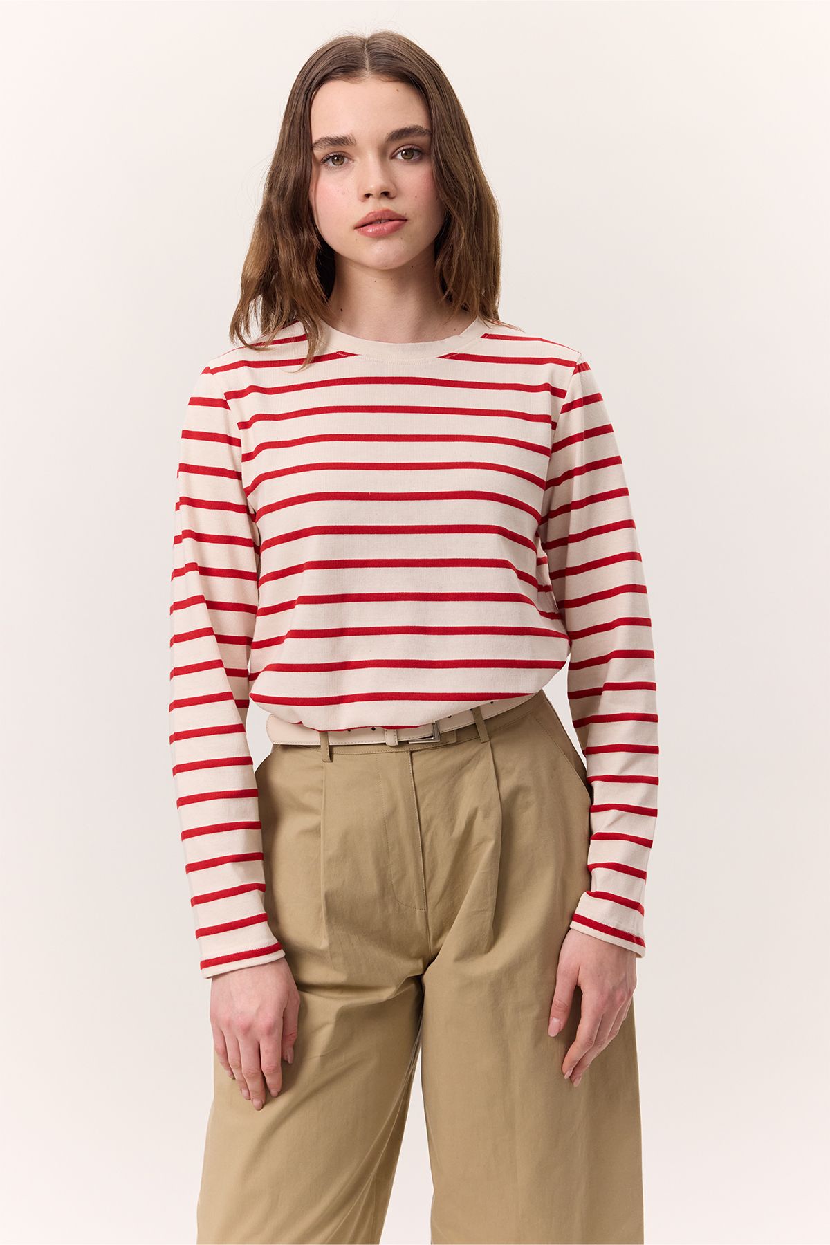 Manuka-Reguler Fit Turkish Red Long Sleeve T-Shirt 4