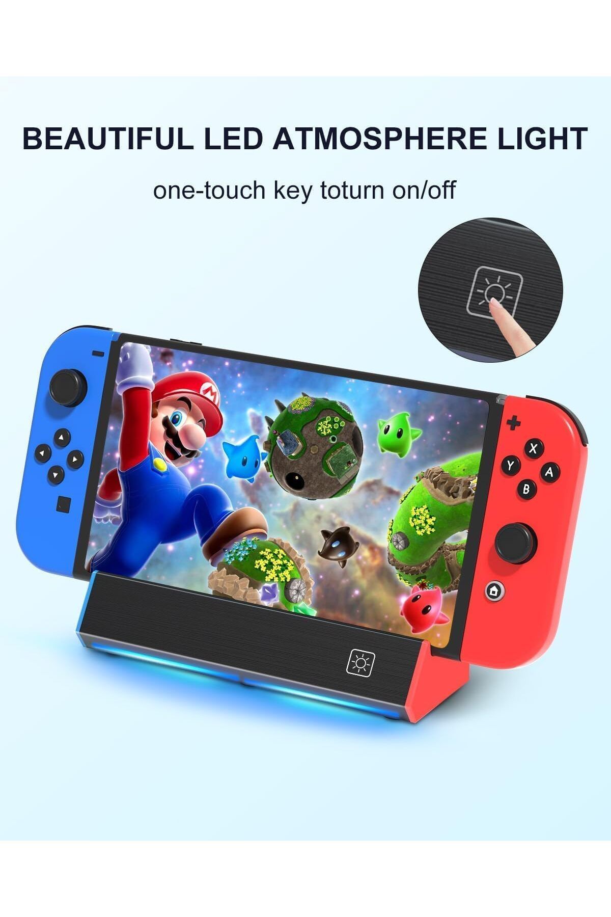 COOYA-محطة إرساء تلفزيونية لمفتاح/مفتاح OLED، بديلة لمحطة إرساء Switch الرسمية، منفذ إيثرنت بسرعة 1000 ميجابت في الثانية 5