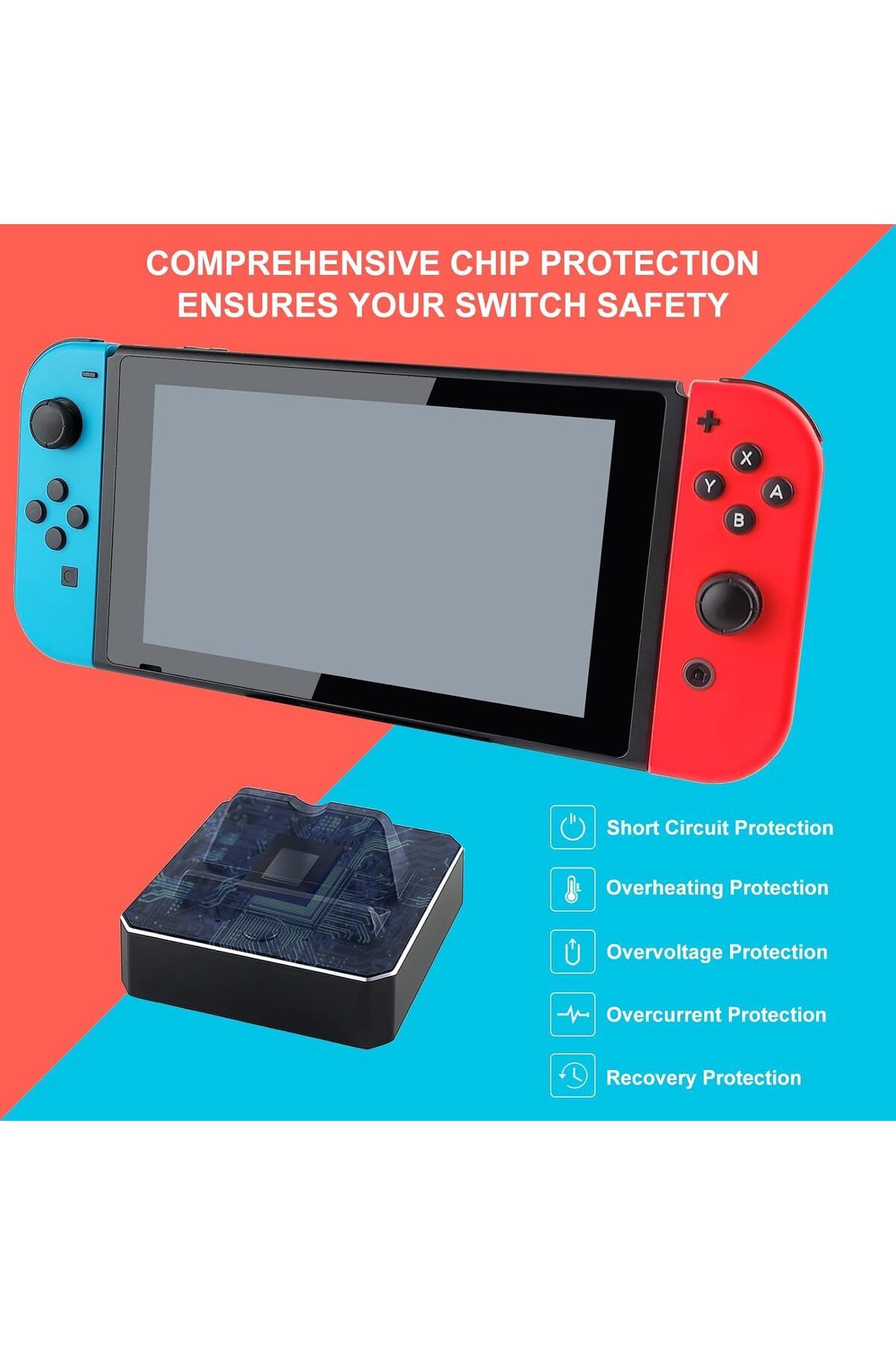 COOYA-Dock Station for Switch OLED Model,4k/1080p HDMI Adapter and USB 3.0 Port, USB C Charging Dock 6
