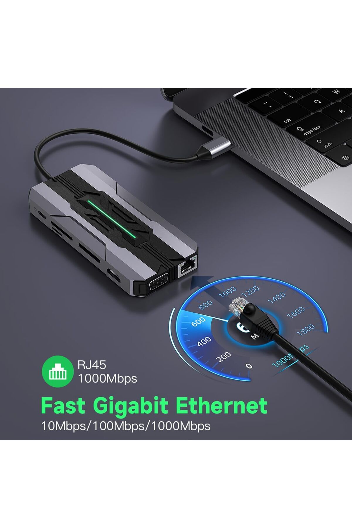 COOYA-13-in-1 USB C Multiport Adapter,4K HDMI, MS/SD/TF, VGA, 100W PD Charging, Ethernet, USB 3.0|2.0 5