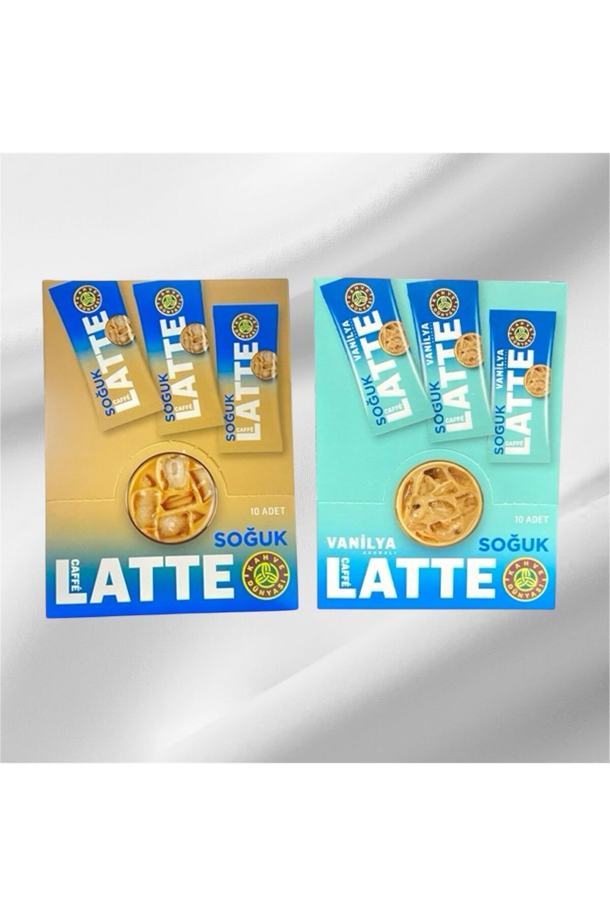 Kahve Dünyası Özel Seri Soğuk Caffe Latte (10'lu) – Vanilya Aromalı (10'lu Paket)