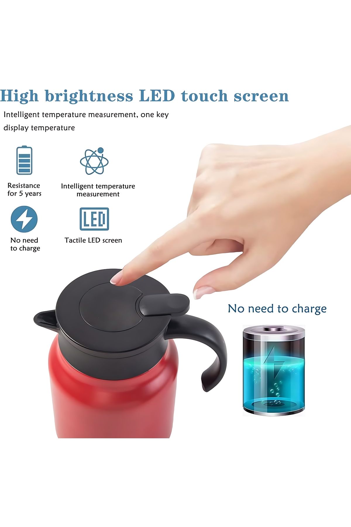 Other-Insulated Vacuum Jug with Removable Tea Infuser Thermos Small Coffee with LED Temperature Display 5