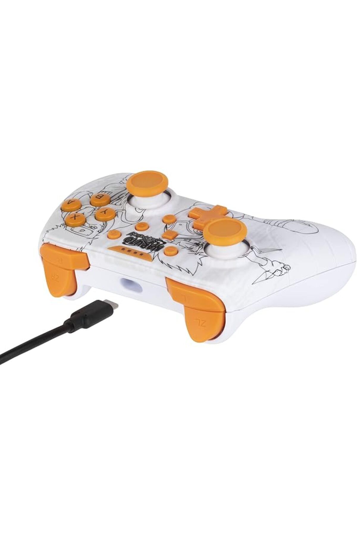 Konix-Naruto White Wired Nintendo Switch Controller 2