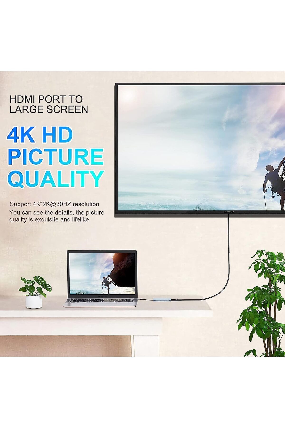 COOYA-موزع USB C، محطة إرساء USB C 11 في 1، HDMI بدقة 4K، VGA، USB 3.0، إيثرنت RJ45، قارئ بطاقات SD/TF 4