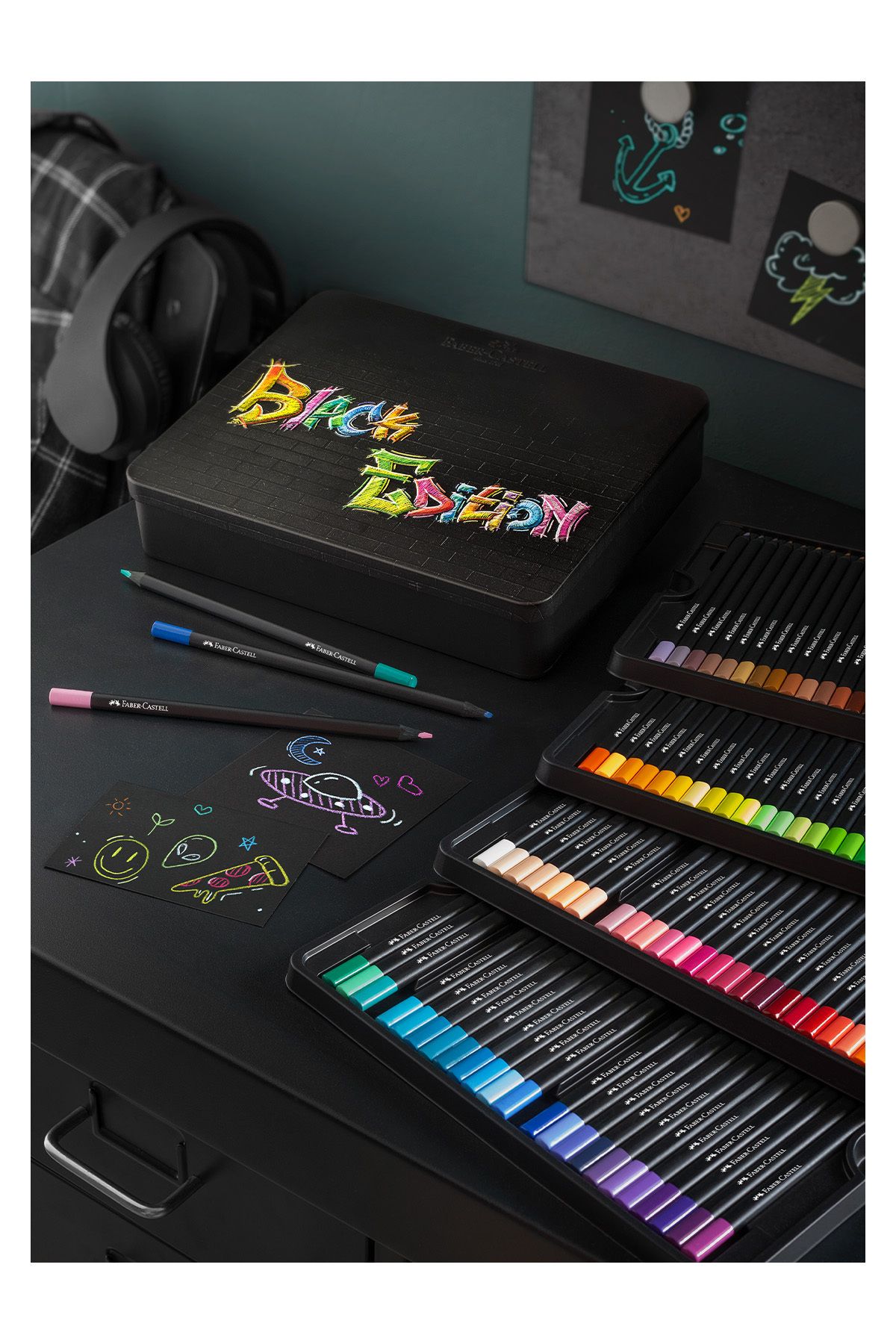 Faber Castell-Faber-Castell Crayons of the Black Edition 100 5