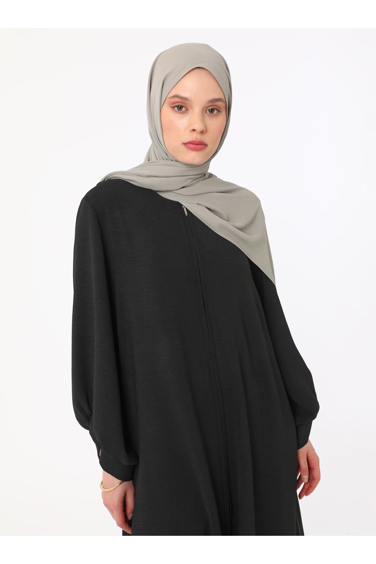 Refka-Zippered Black Cap / Overcoat - Refka 2
