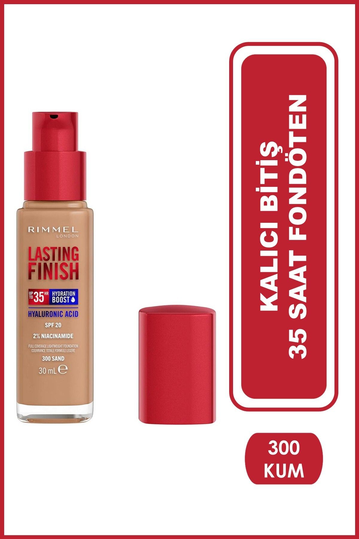کرم پودر نود دائمی پایان 35 ساعت بنیاد 300 شن 30 میل Rimmel London