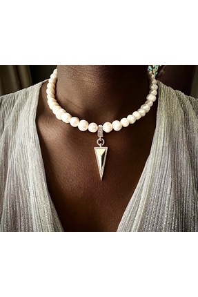 Les Contess Jewelry Doğal Barok İncili Kolye (Serenade Pearl)