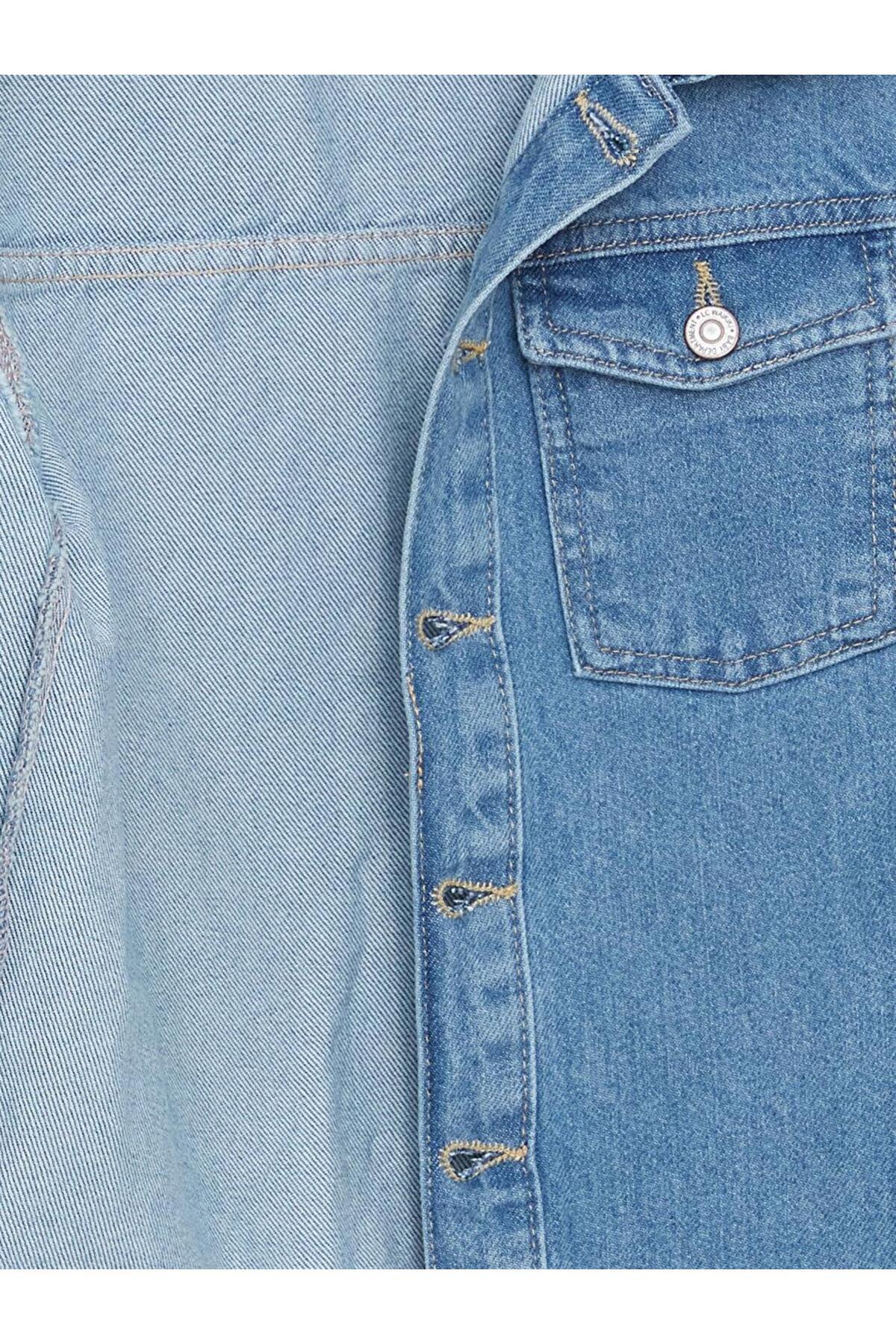 LC Waikiki Uzun Kollu Basic Erkek Bebek Jean Ceket fotoğrafı 2 (önizleme)