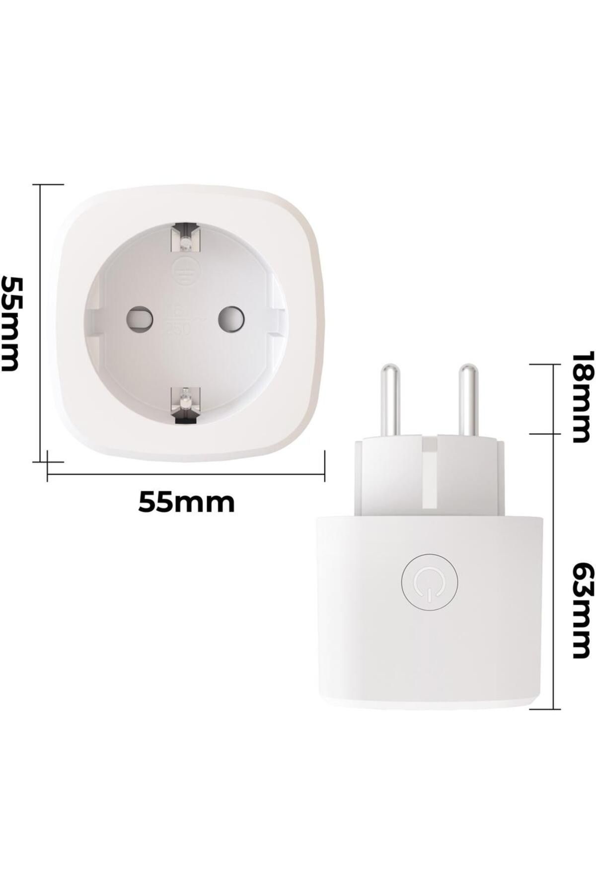 Calex-Set 3 premii inteligent Calex, Wi-Fi, 16A 3600W, IP20, Alb 6