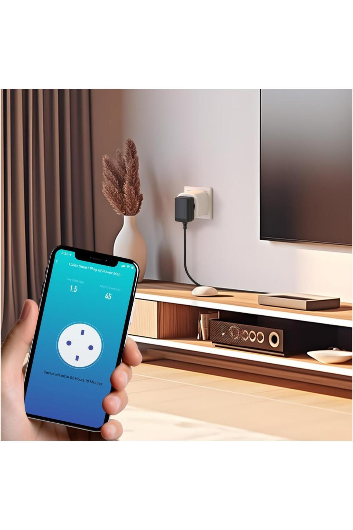 Calex-Set 3 premii inteligent Calex, Wi-Fi, 16A 3600W, IP20, Alb 4