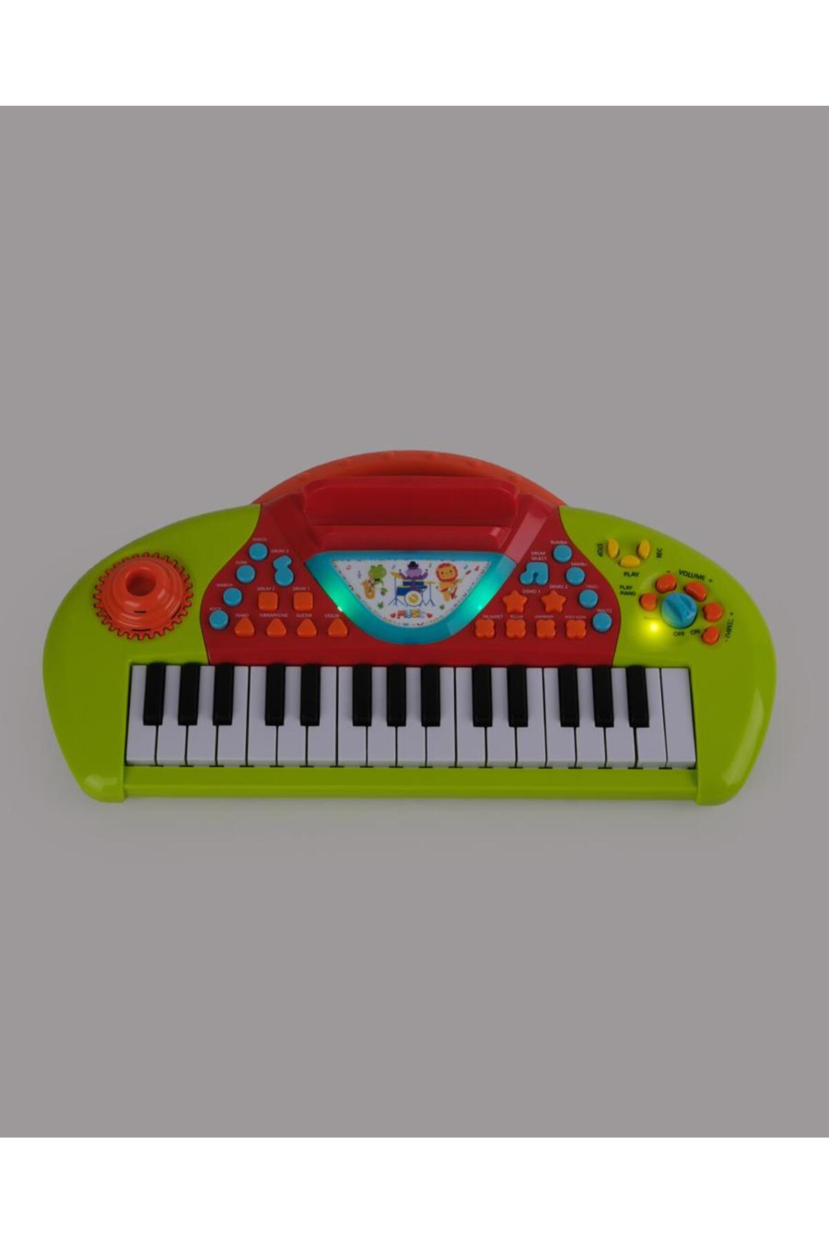 let's be child Karaoke Özellikli Müzikli Işıklı MP3 Girişli ve Mikrofonlu Çok Fonksiyonlu Piyano fotoğrafı 2 (önizleme)