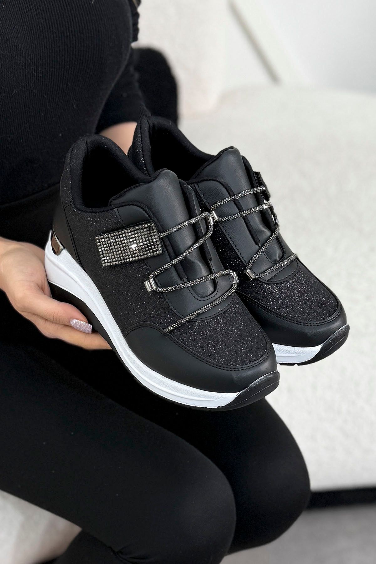 Mamito Ayakkabı-Mdl 919 Stone Laced High Sole Sports Shoes 2
